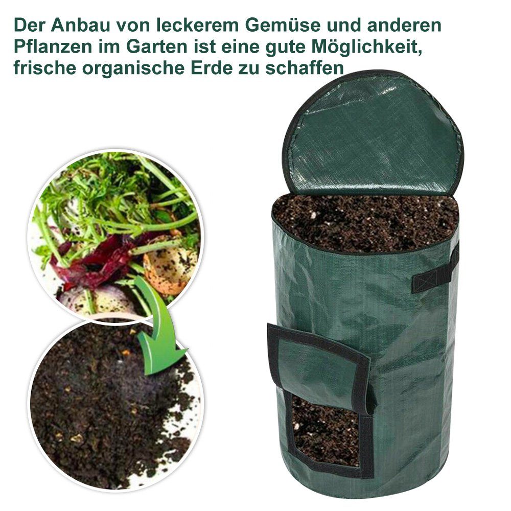 Φ×H:35×60cm;45×80cm Gartensack Wiederverwendbar, (1-tlg), Pool faltbar, Sunicol Garten Laub, Rasen für Abfallsack