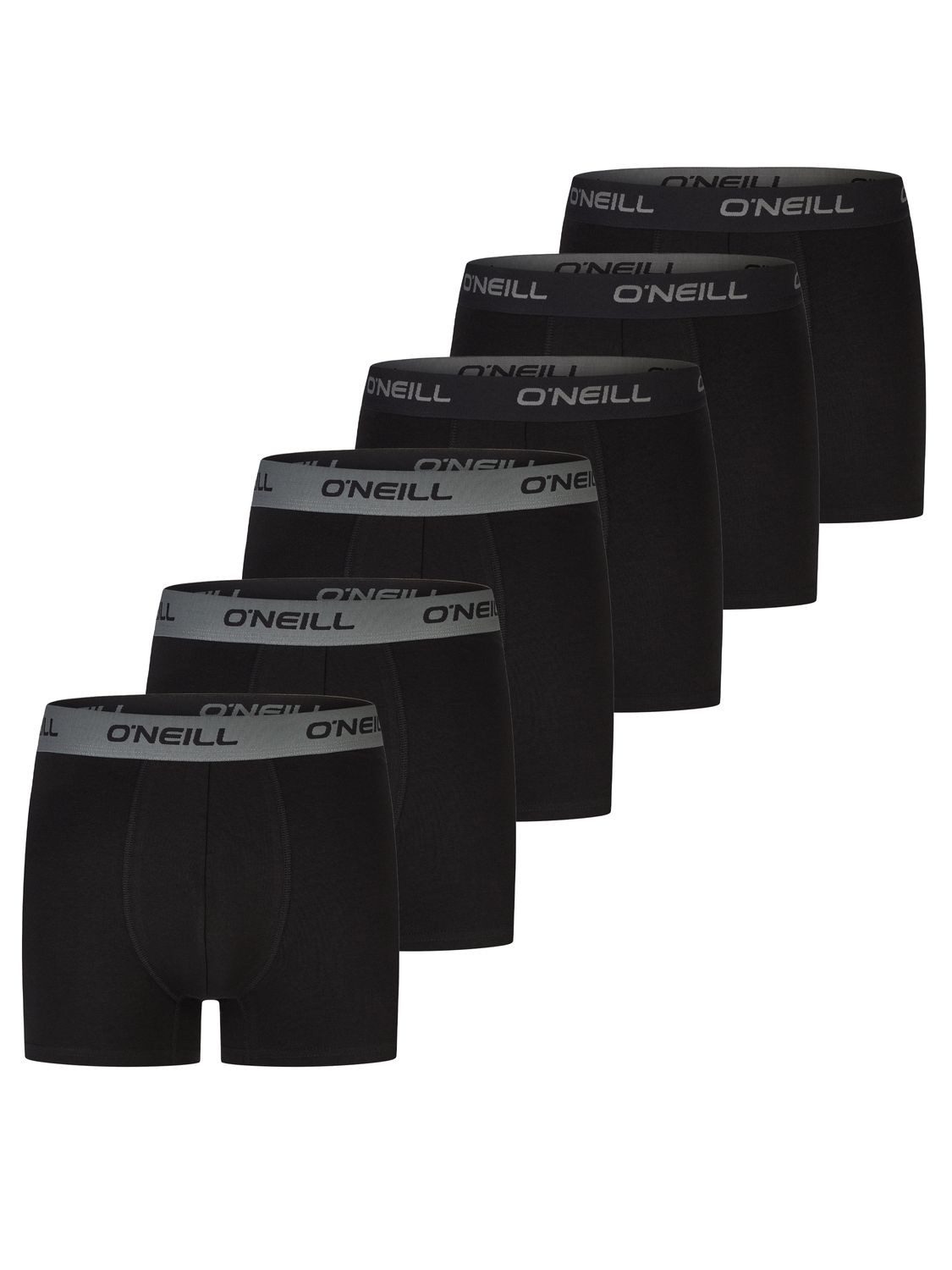 O'Neill Boxershorts Herren Retroshorts Männer Unterwäsche (Vorteilspack, 6-St) Basic Boxer mit Stretch