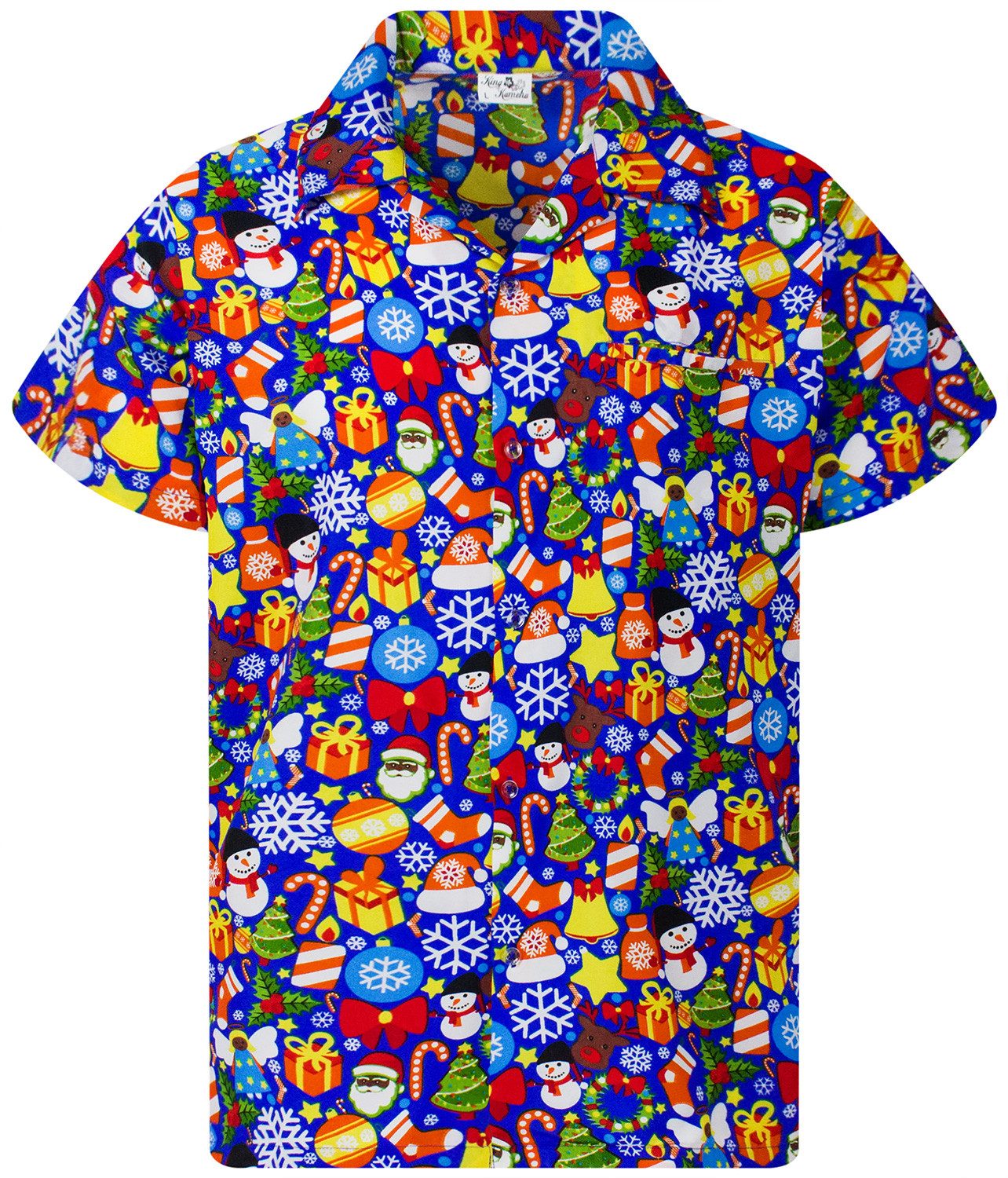 King Kameha Hawaiihemd Christmas Allover Kurzarm günstig online kaufen
