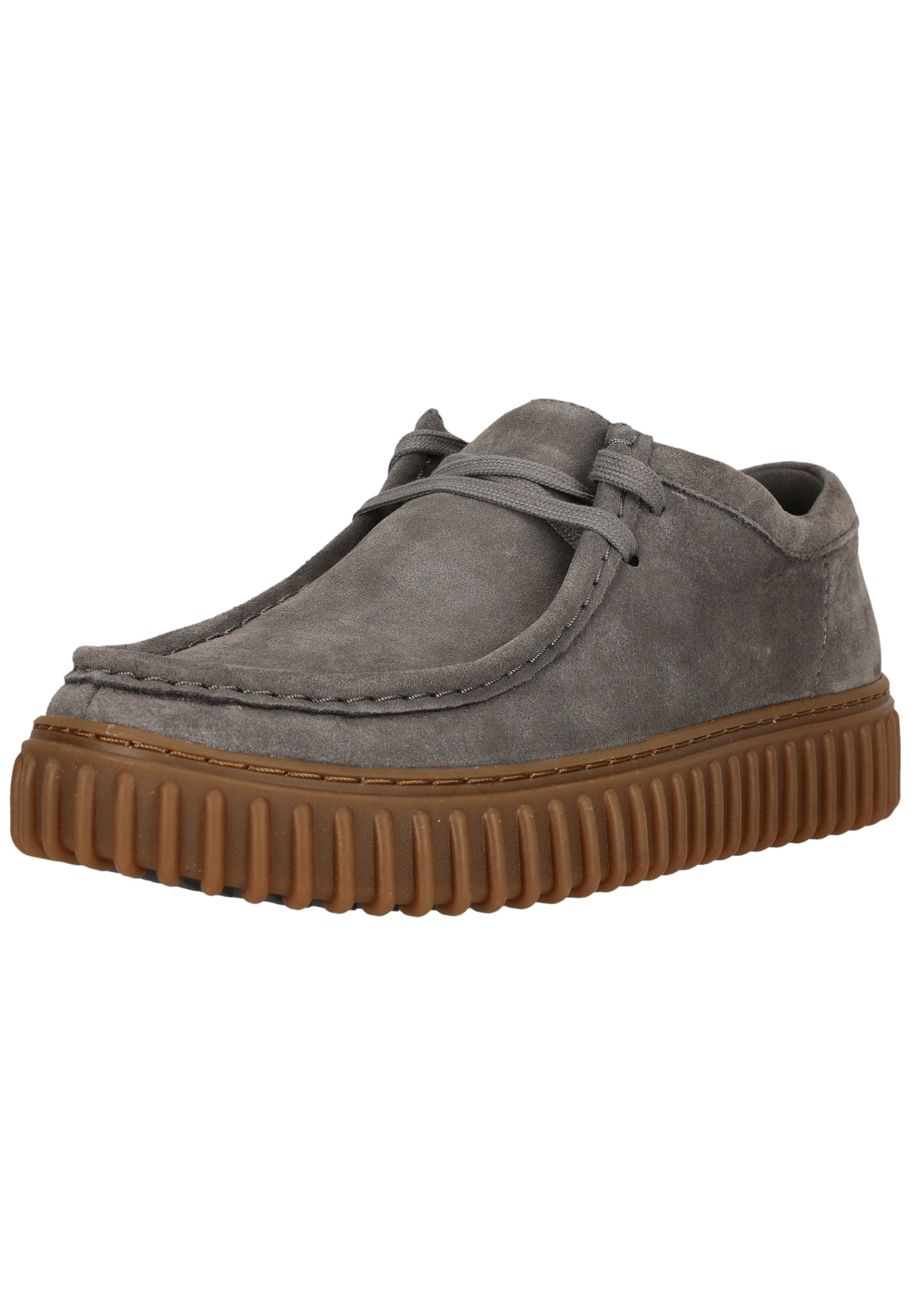 Torhill Lo Grey Suede Schnürschuh