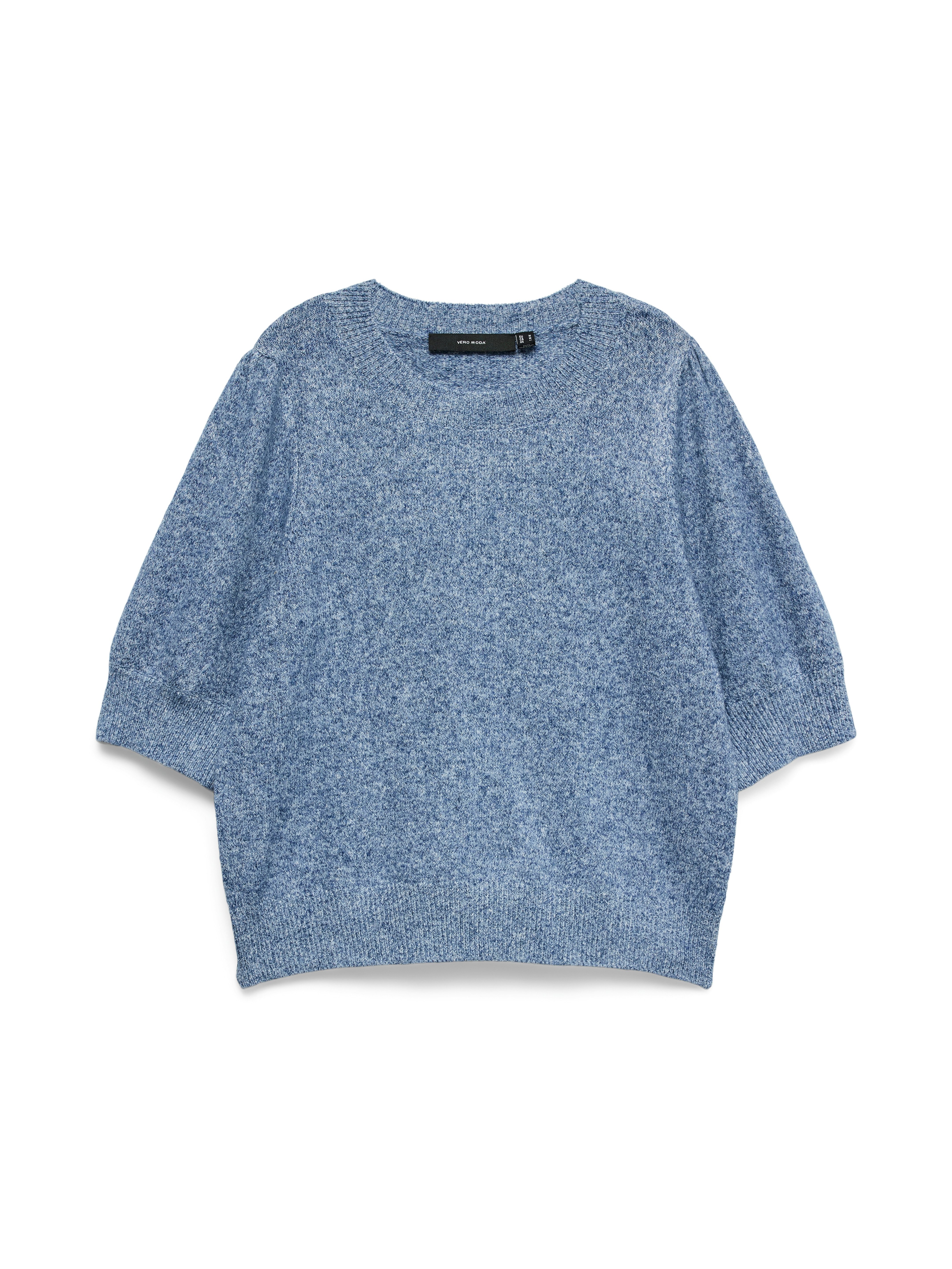 Vero Moda Rundhalspullover VMDOFFY 2/4 O-NECK PULLOVER GA NOOS Materialmix, regular fit