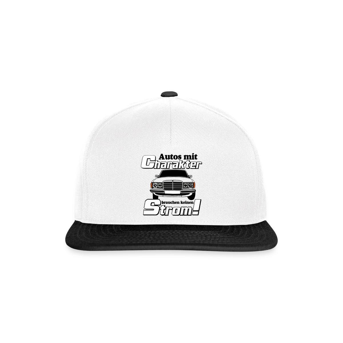 Spreadshirt Snapback Cap Autos Mit Charakter Ohne Strom Snapback Cap (1-St)