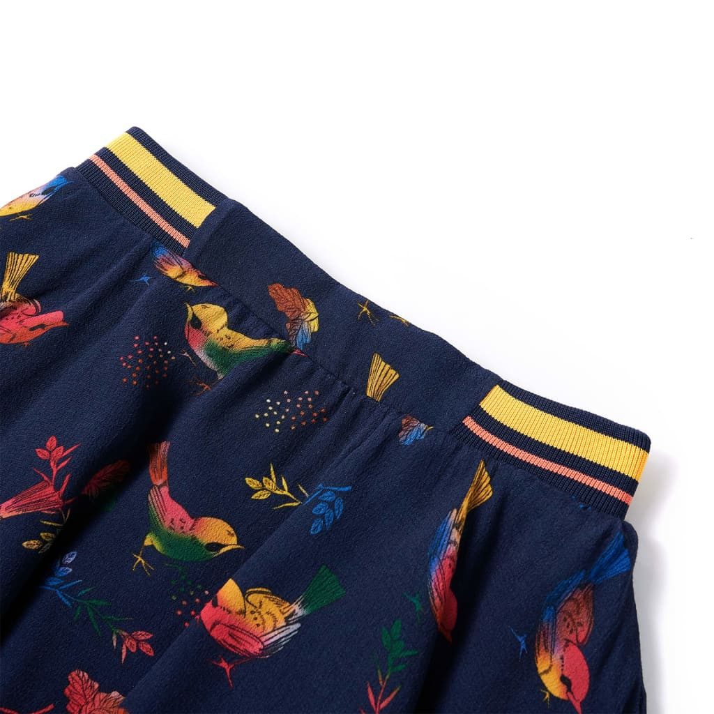 vidaXL Skaterrock Kinderrock Marineblau 128