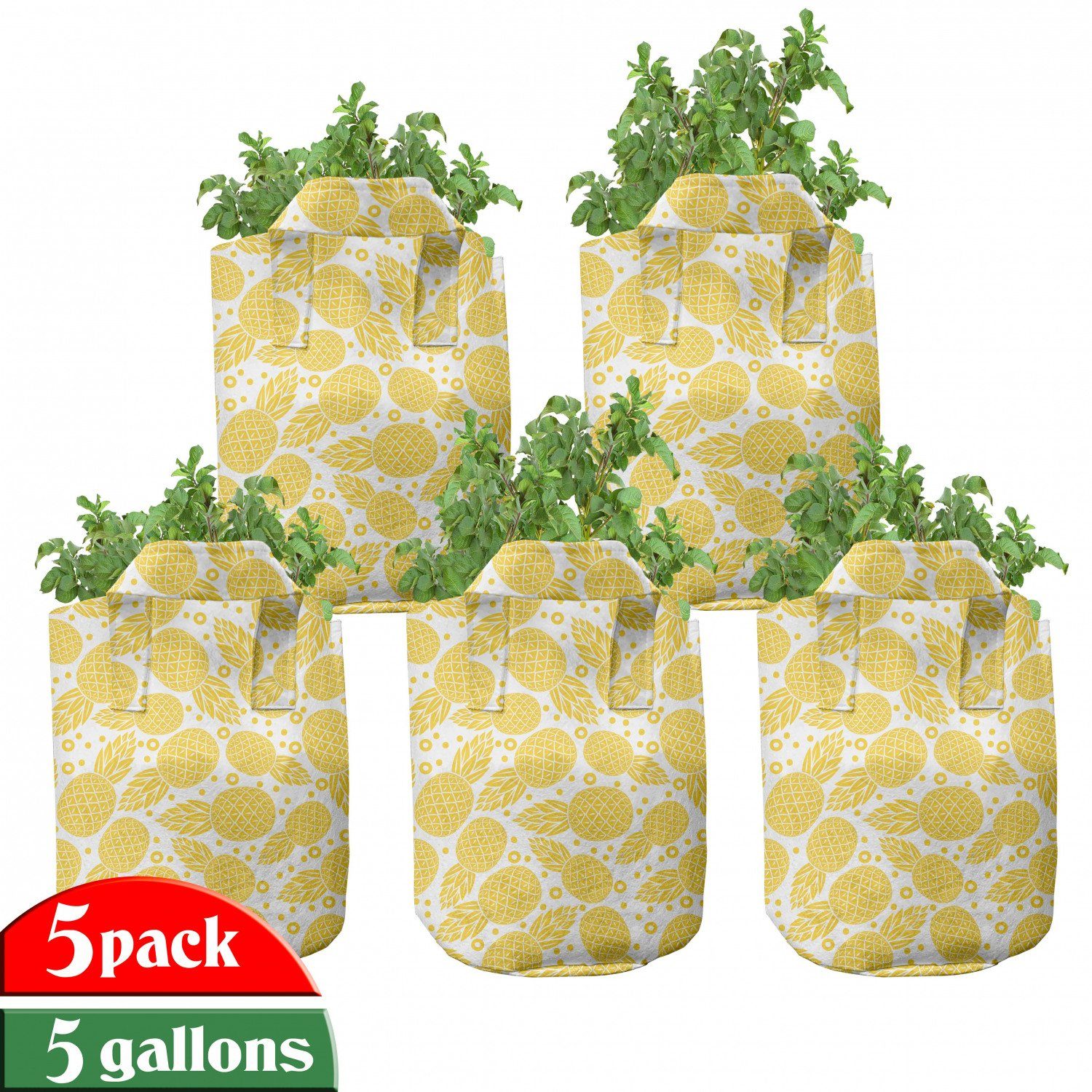 Abakuhaus Pflanzkübel für Stofftöpfe Ananasfrucht Pflanzen, mit Griffen Modern hochleistungsfähig