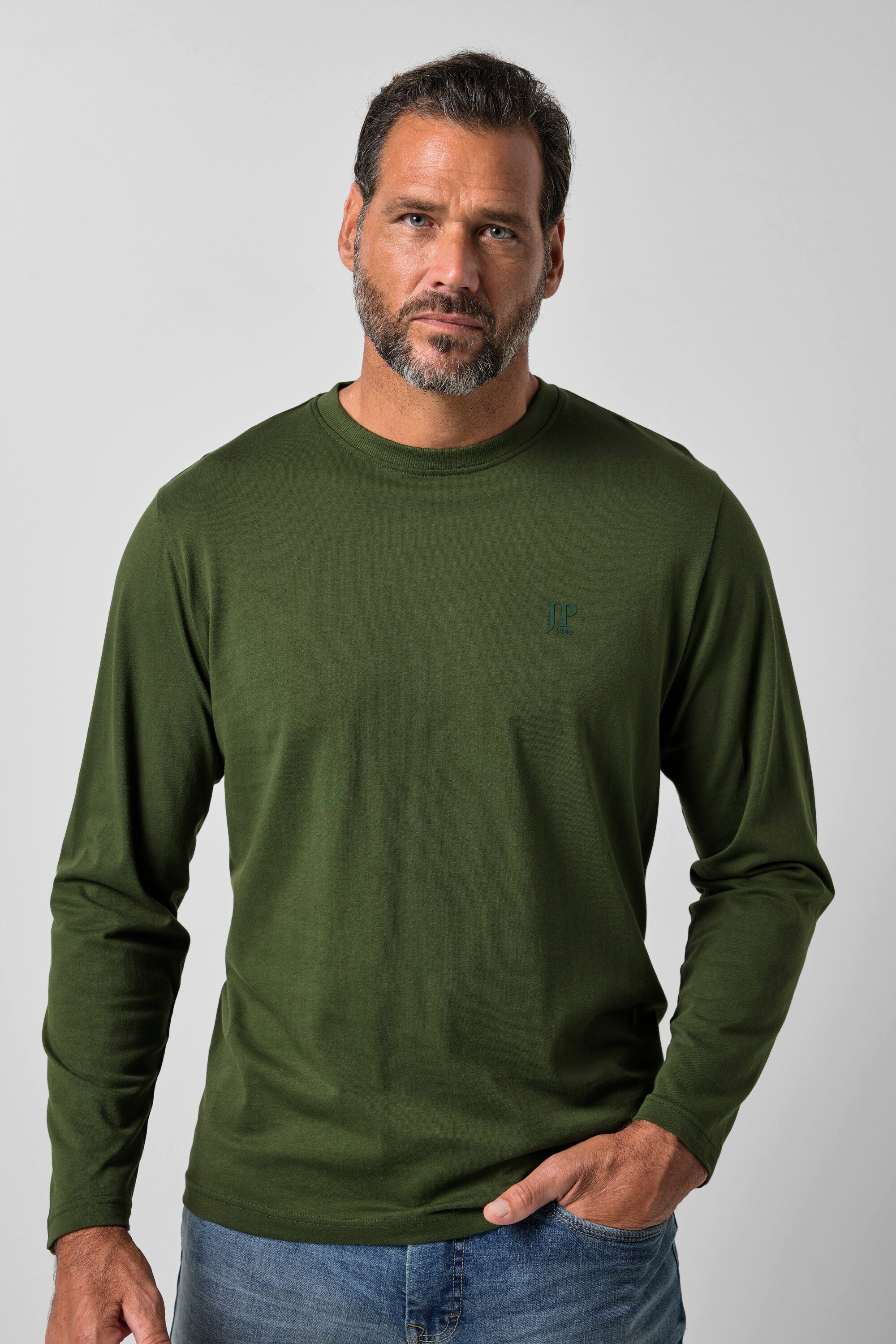 JP1880 T-Shirt Langarmshirt Basic OEKO-TEX