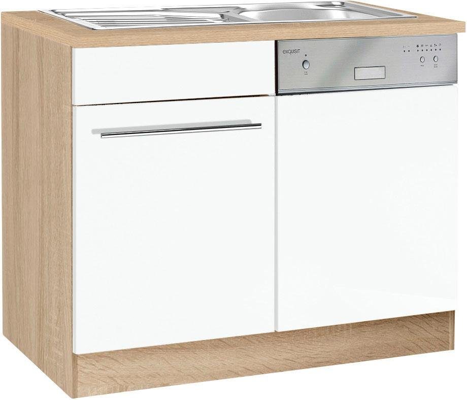 KOCHSTATION Spülenschrank KS-Eton Breite 110 cm, inkl. Tür/Sockel für Geschirrspüler