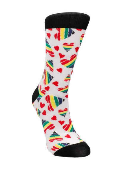 Shots Toys Freizeitsocken Sexy Socks - Happy Hearts - 36 - 46 (1-Paar)