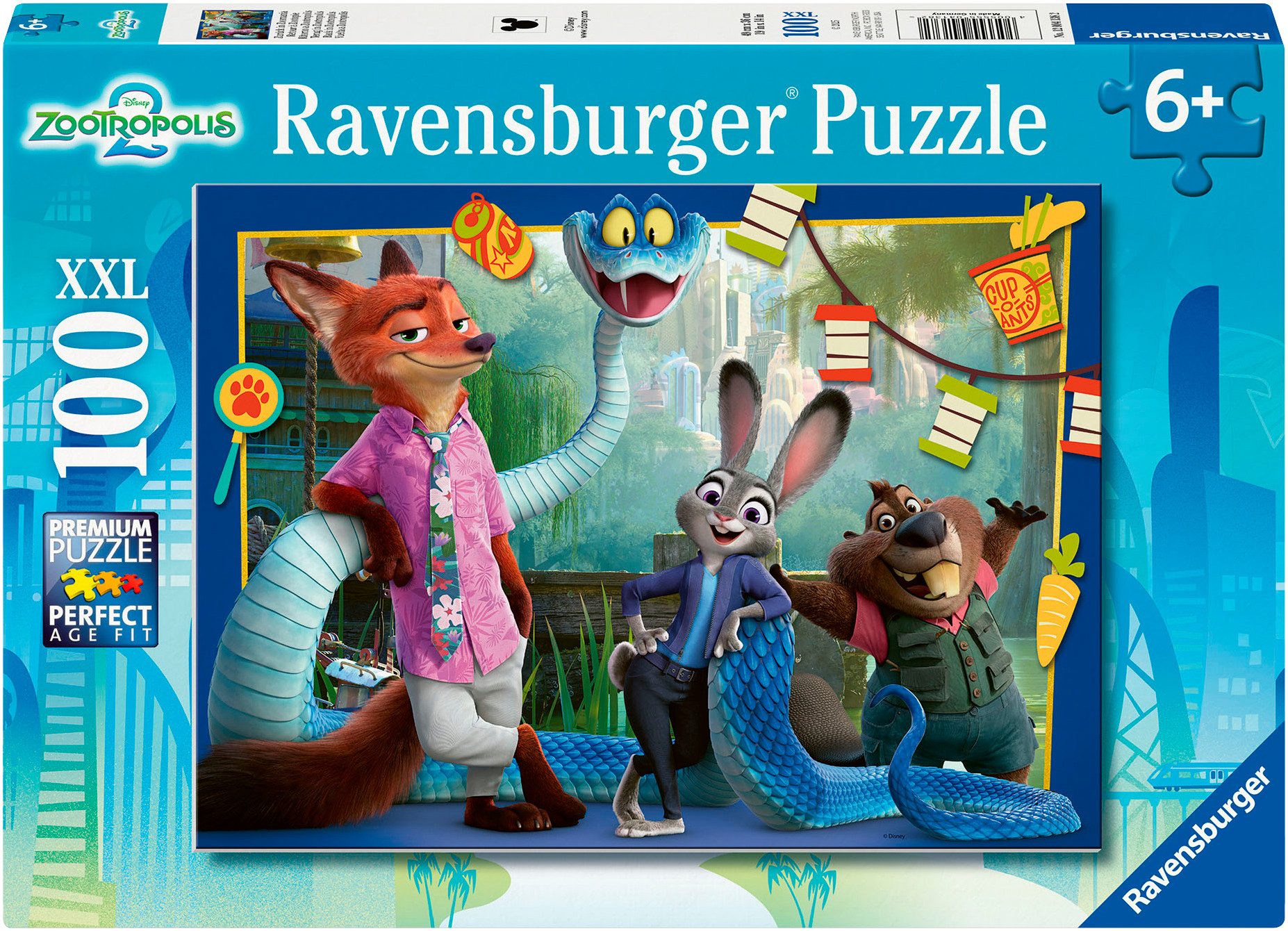 Ravensburger Puzzle Disney Zoomania - Zurück in Zoomania, 100 Puzzleteile, Made in Germany