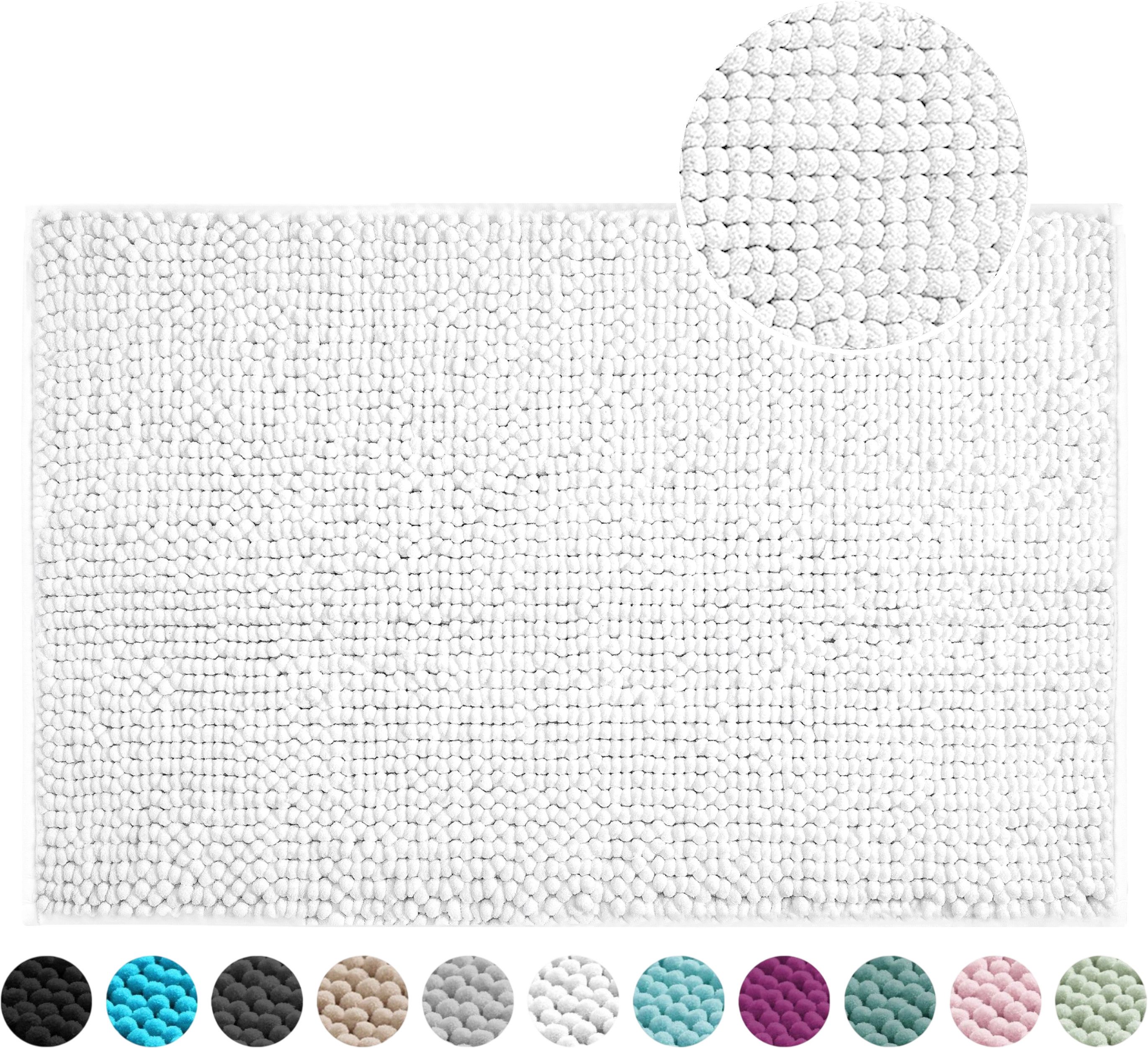 OTTO home Badematte Vanessa Chenille, Standard & Premium, 15cm oder 20cm, auch als 2er Set, rutschhemmend beschichtet, schnell trocknend, strapazierfähig, fußbodenheizungsgeeignet, Polyester, rechteckig, Uni Farben, besonders weich, flauschig, Badvorleger