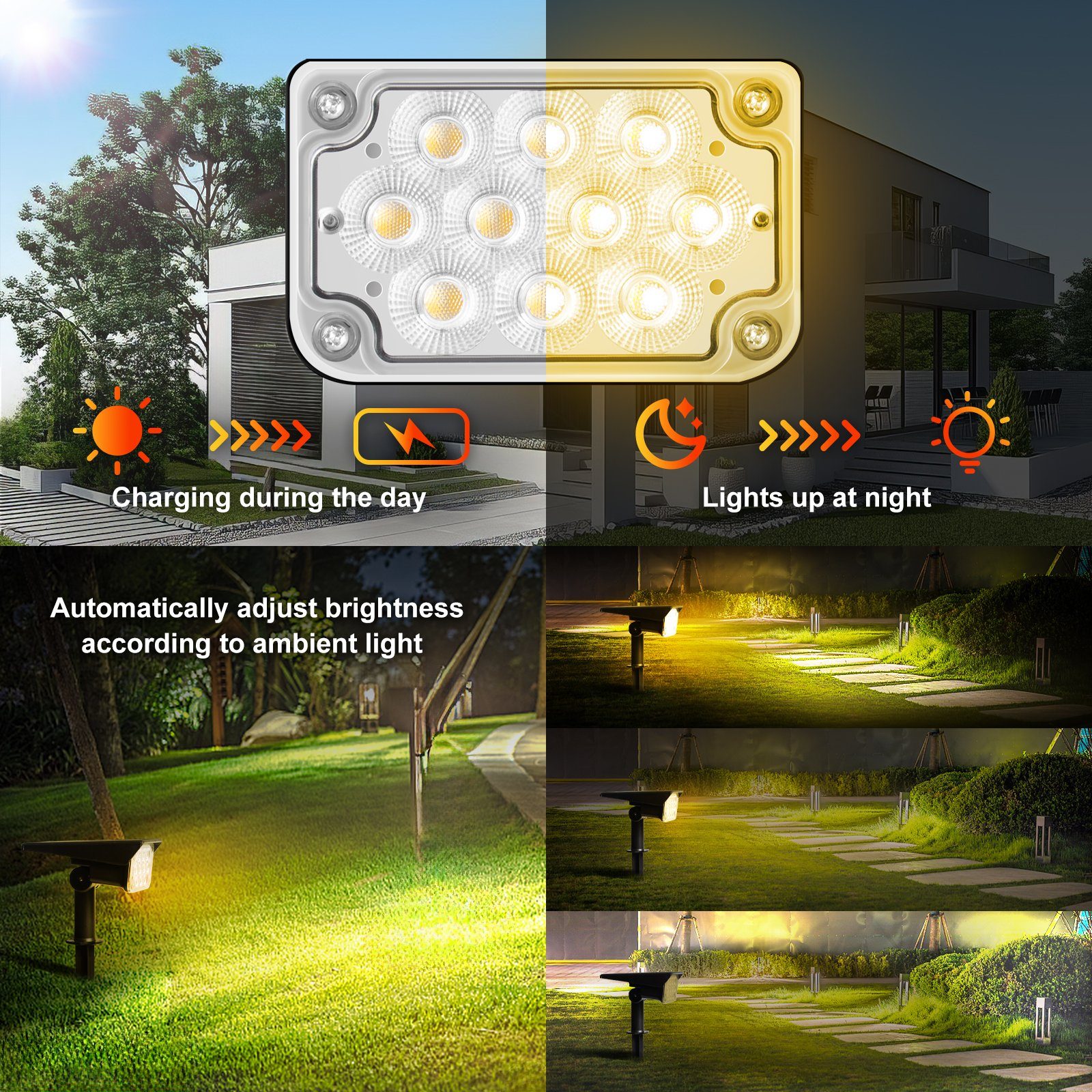 OZAVO LED Solarleuchte OZ2835, LED, Solarstrahler günstig online kaufen