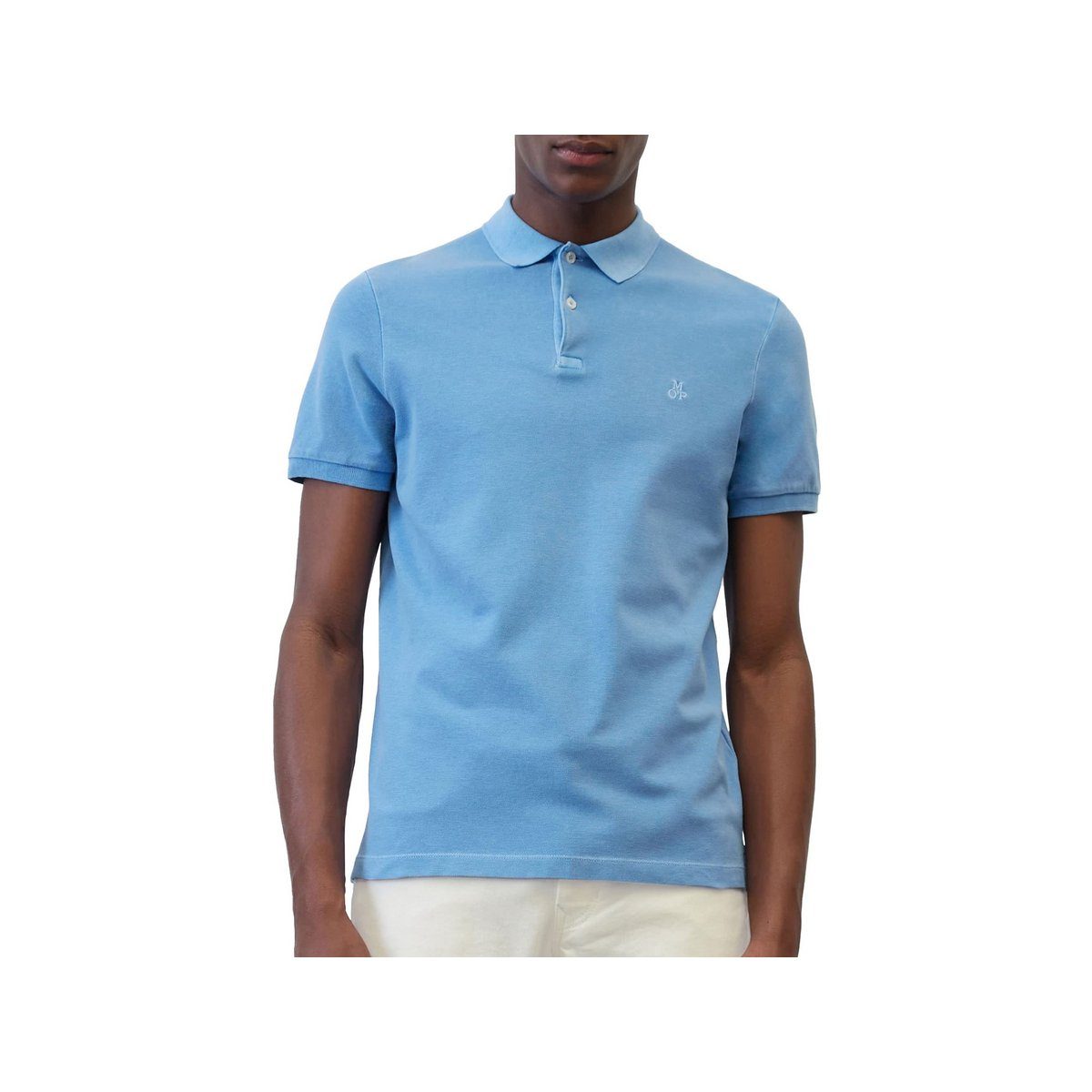 O'Polo T-Shirt azure fit blau Marc regular (1-tlg) blue