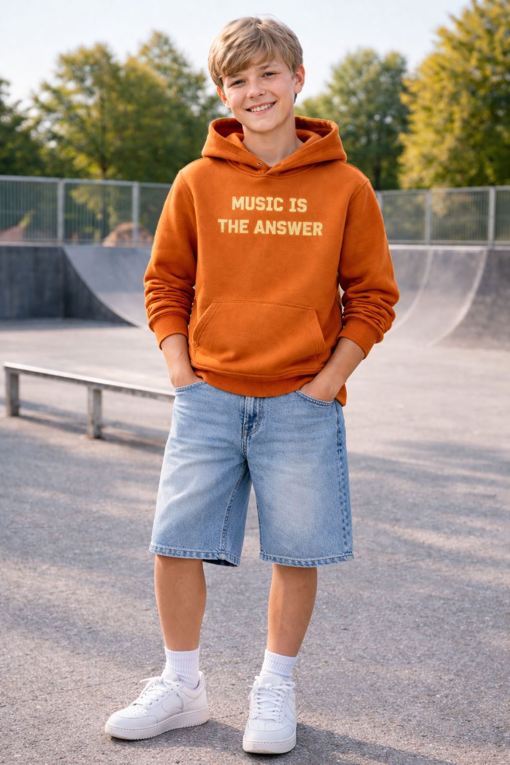 THREE OAKS Jeansshorts Three Oaks Jungen Jeansshorts – Moderne Denim Bermuda in Hellblau