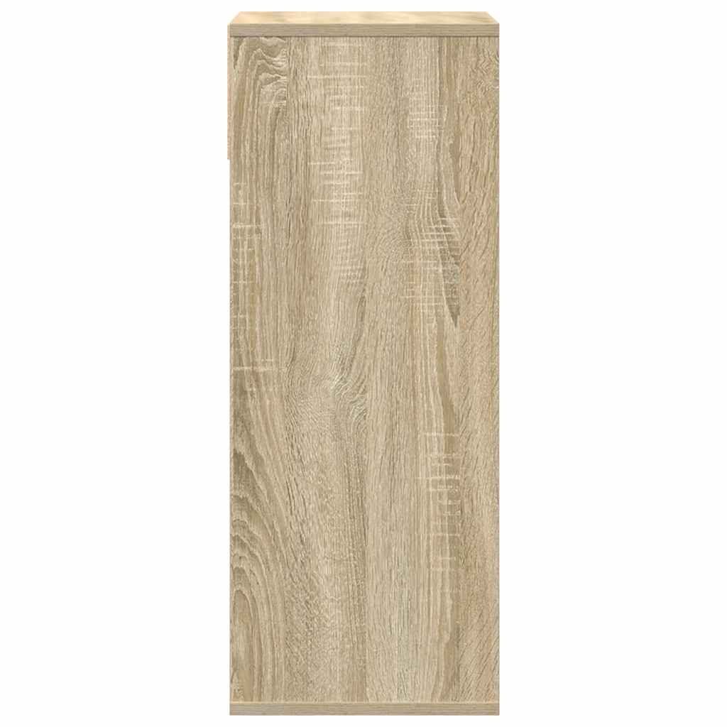 vidaXL Bücherregal Bücherregal Sonoma-Eiche 34x31x80 cm Holzwerkstoff, 1-tlg. – Bild 5 von 5