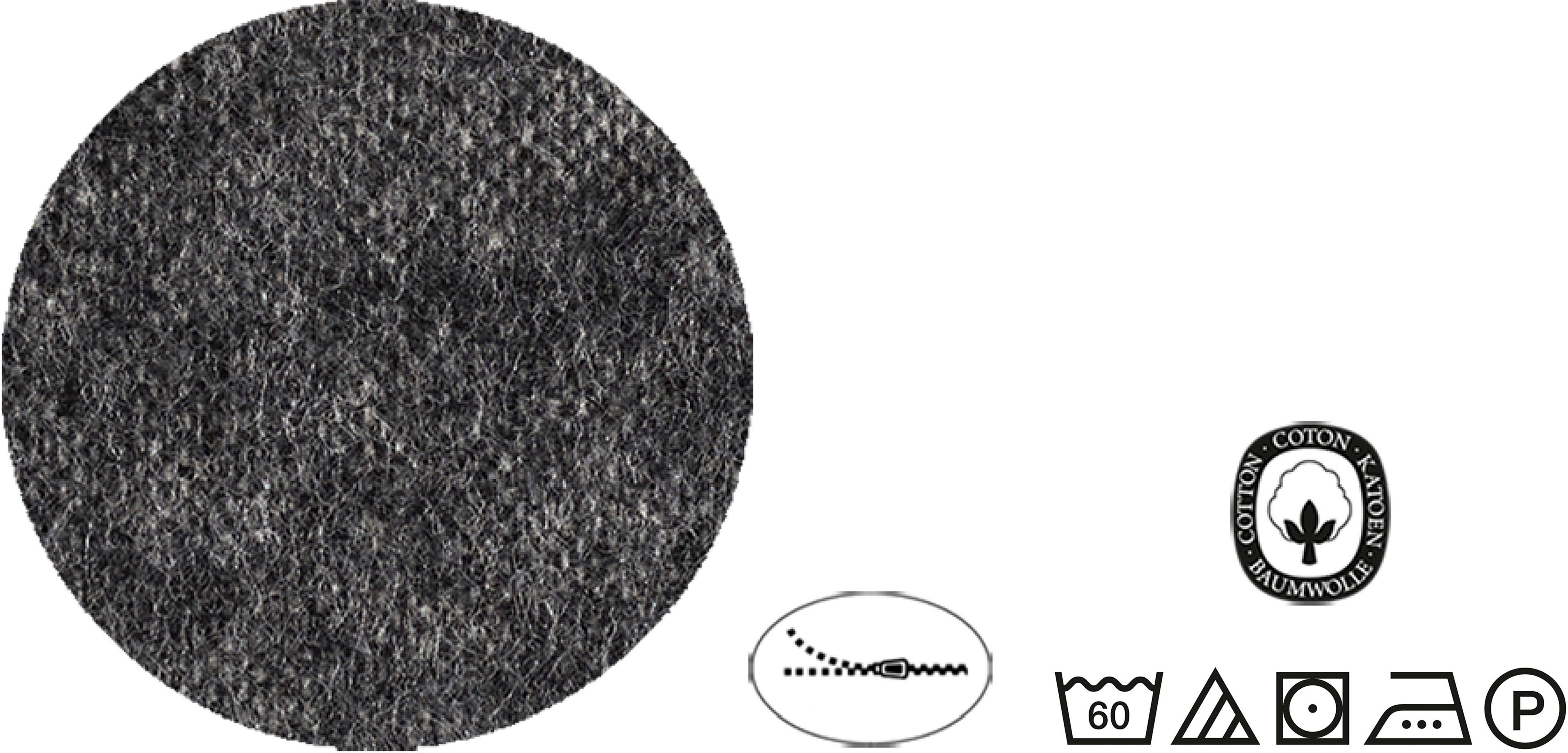 Biberna Wendebettwäsche Hermal, Flanell, 2 teilig, Flanell in Melangeoptik, Winterbettwäsche, Made in Germany