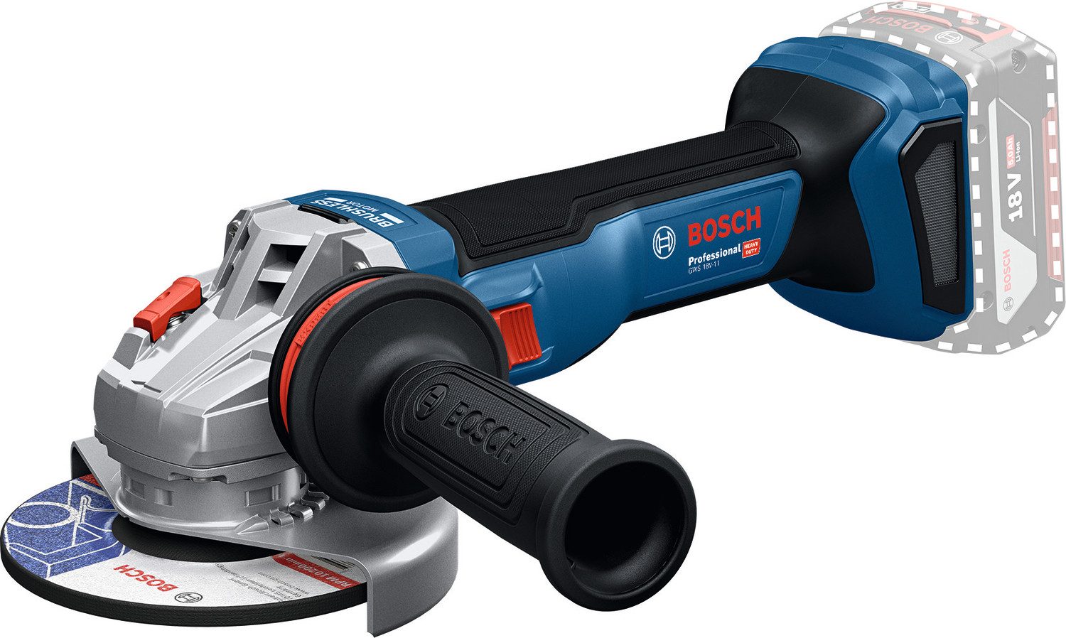 Bosch Professional Akku-Winkelschleifer »GWS 18V-11«, ohne Akku, ohne Ladegerät