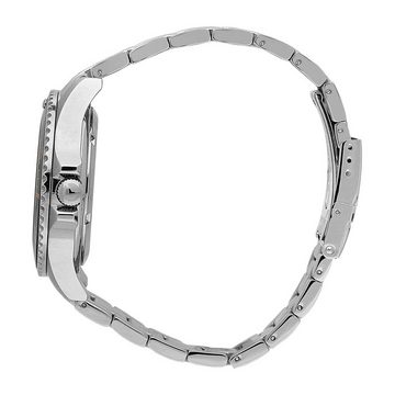 Sector Quarzuhr Sector Herren Armbanduhr Analog, Herren Armbanduhr rund, groß (43mm), Edelstahlarmband silber, Casual