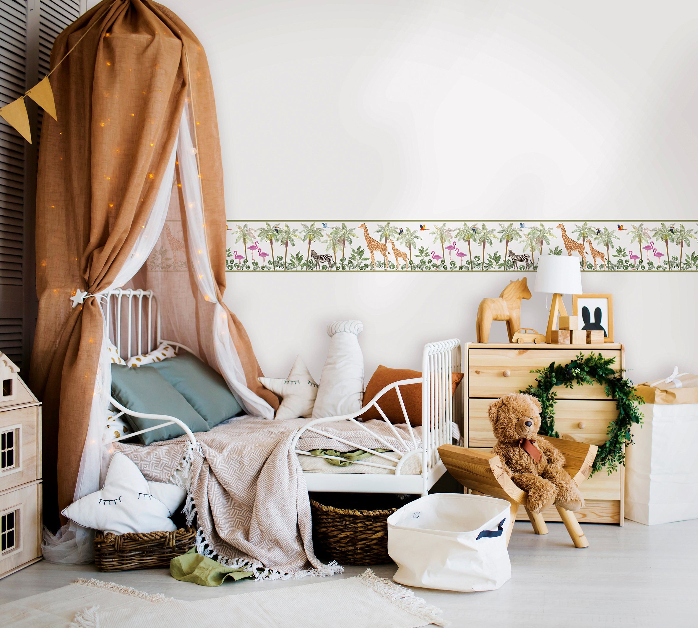 Marburg Kindertapete, Motiv, matt, (1 St), Tiere, moderne Tapete für Wohnzi günstig online kaufen