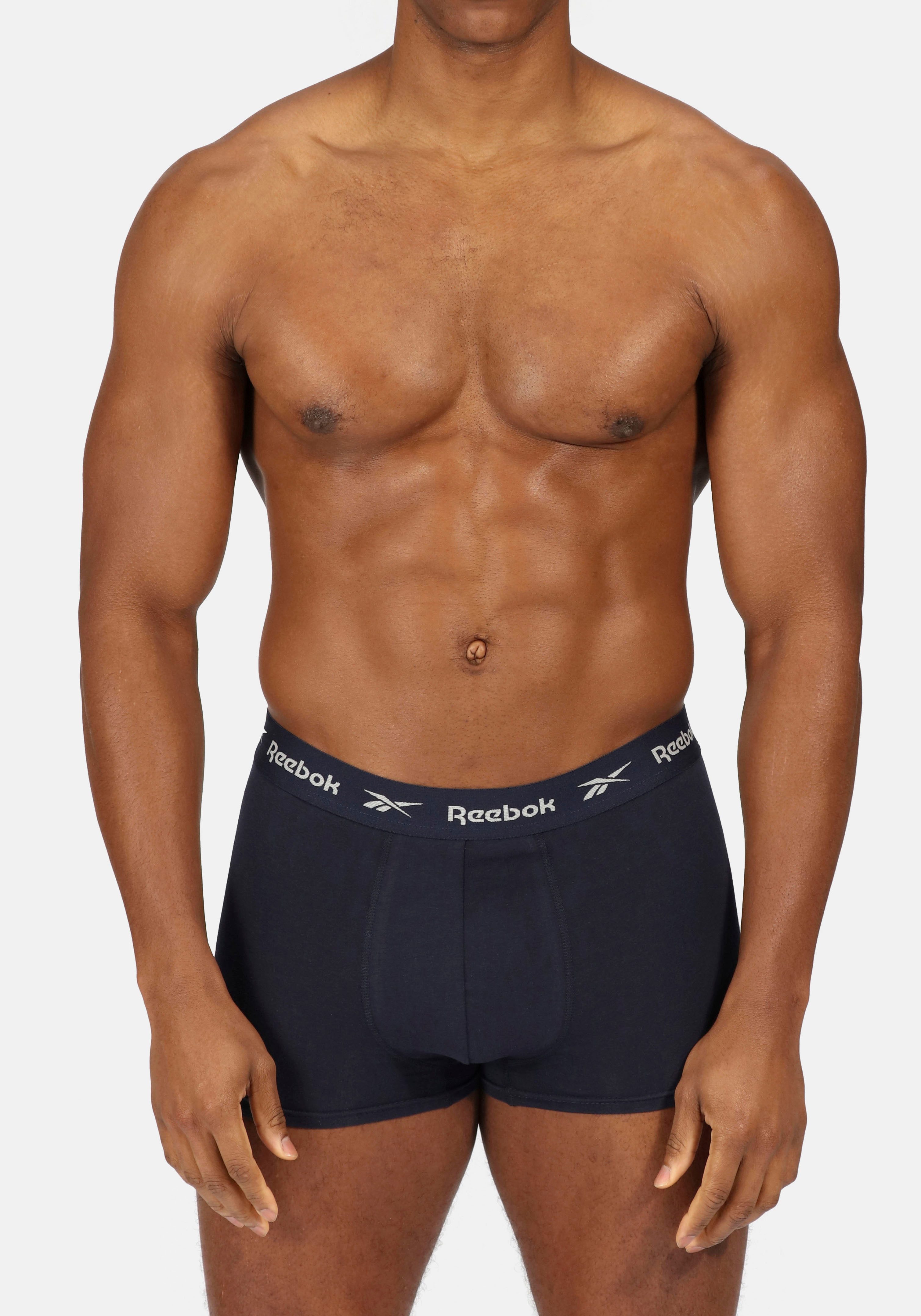 Reebok Trunk BOYES (5er Pack) basic, bequem, atmungsaktiv, mit Logo, breiter Bund, Baumwollmix