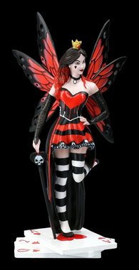 Figuren Shop GmbH Fantasy-Figur Elfen Figur - Queen of Hearts - Wonderland Fairies - Fantasy Deko Gothic