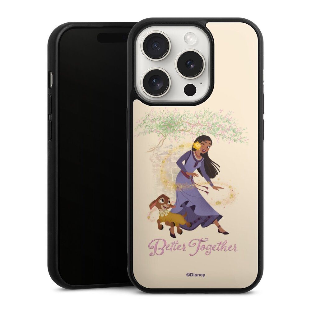 DeinDesign Handyhülle Offizielles Lizenzprodukt Prinzessin Wish Better Together, Apple iPhone 15 Pro Gallery Case Glas Hülle