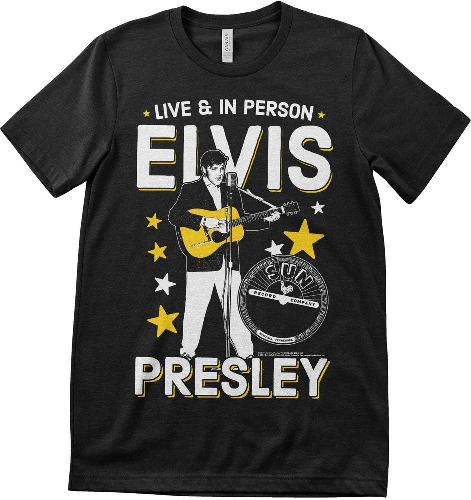 Elvis Presley Signature Product T-Shirt Live In Person T-Shirt