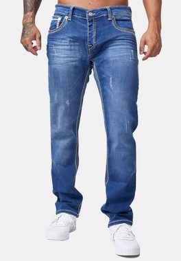 Code47 Regular-fit-Jeans Herren Jeans Hose Slim Fit Männer Regular Fit Denim Designerjeans