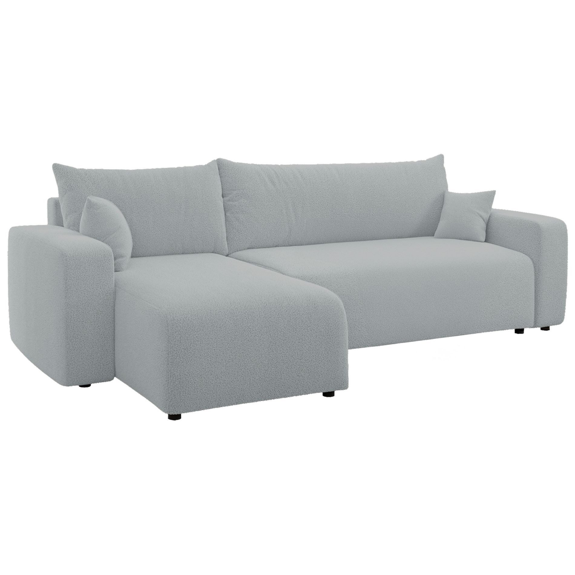 Selsey Ecksofa PIANONI, mit Schlaffunktion, Bettkasten und Bouclé-Bezug