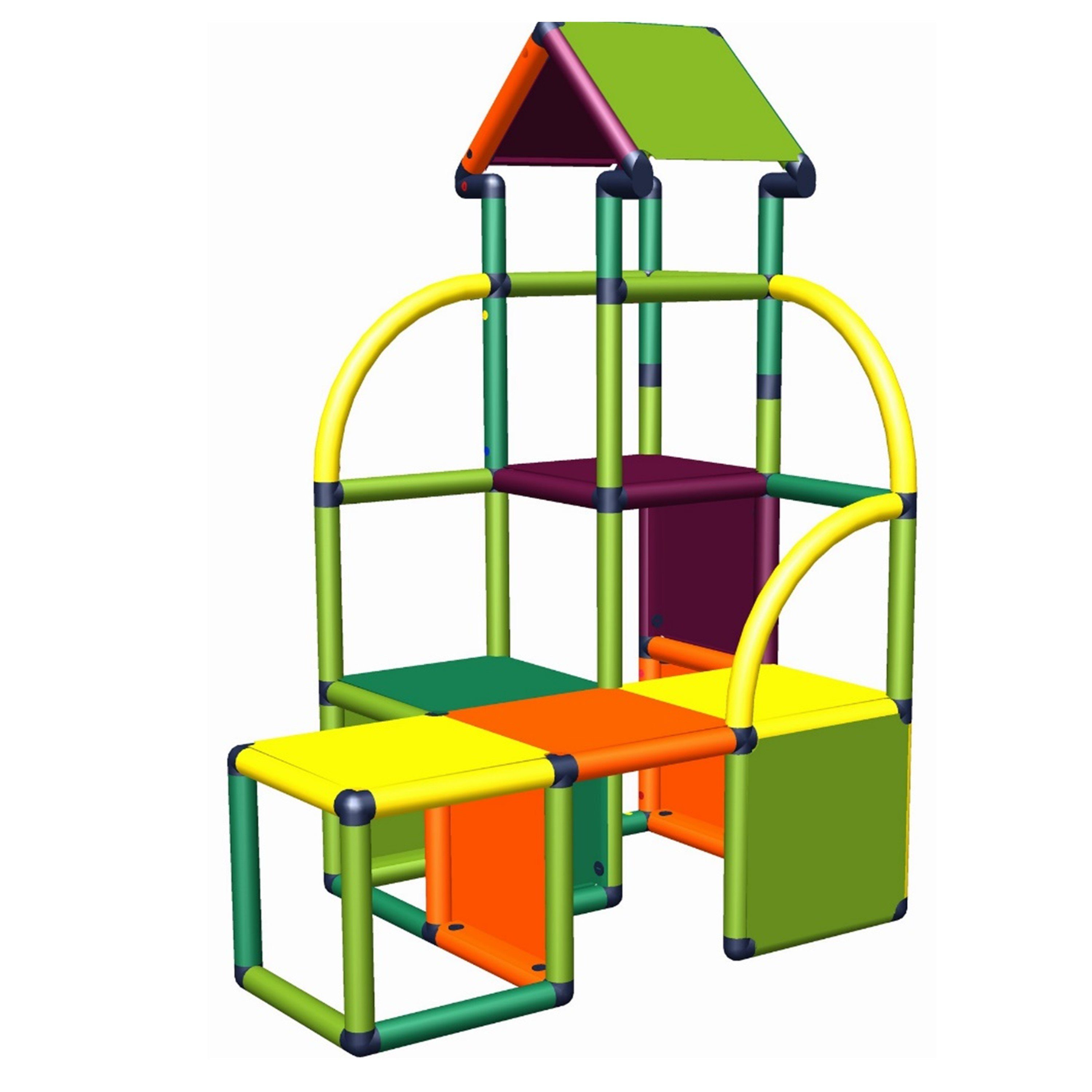 move and stic Spielcenter Spiel- und Klettergerüst "Cara" Motoriktrainer für Kleinkinder, (erweiterbar, umbaubar), Kinderzimmer oder den Garten, Bewegungstrainer