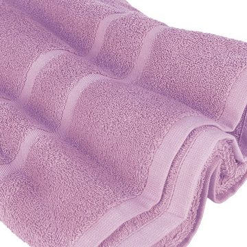 StickandShine Handtuch Handtücher Badetücher Saunatücher Duschtücher Gästehandtücher in Mauve Lila zur Wahl 100% Baumwolle 500 GSM