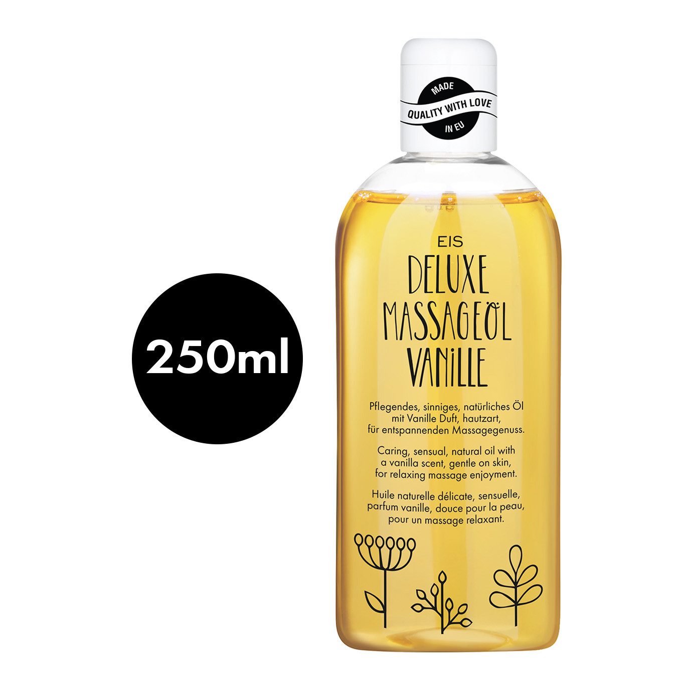 EIS Gleit- & Massageöl EIS Premium Massageöl ''0ml - Vanille) - verlockend & hautpflegend, 0-tlg.