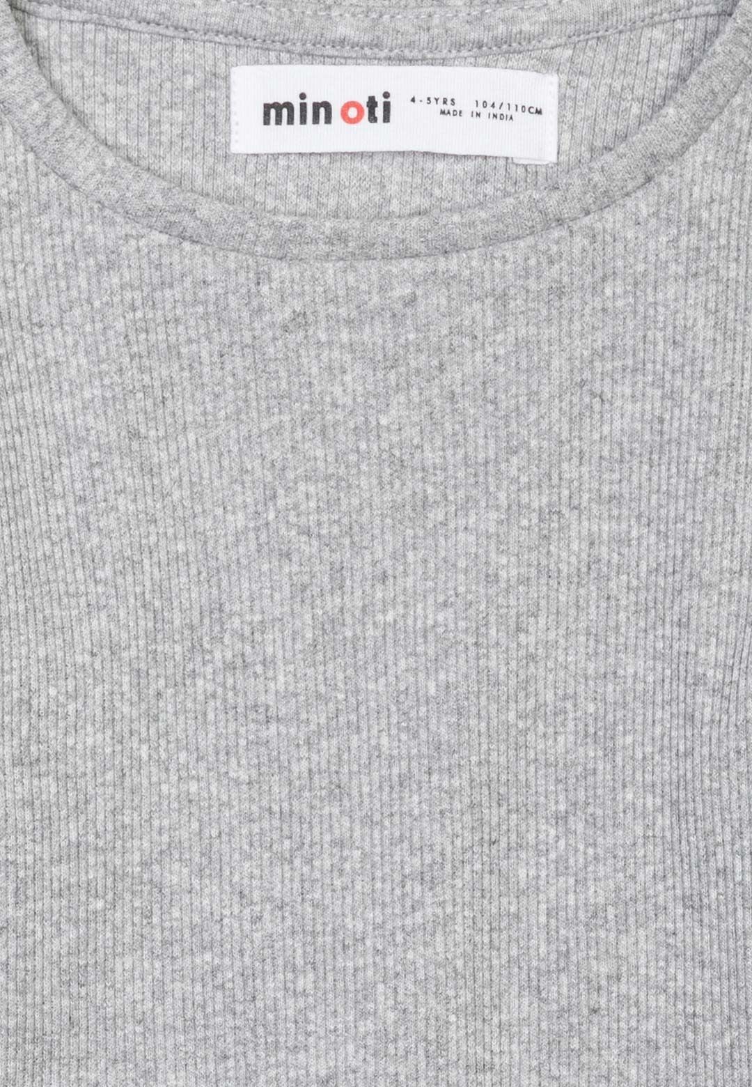 Langarmshirt Langarm-T-Shirt MINOTI Grau (1y-14y) Geripptes