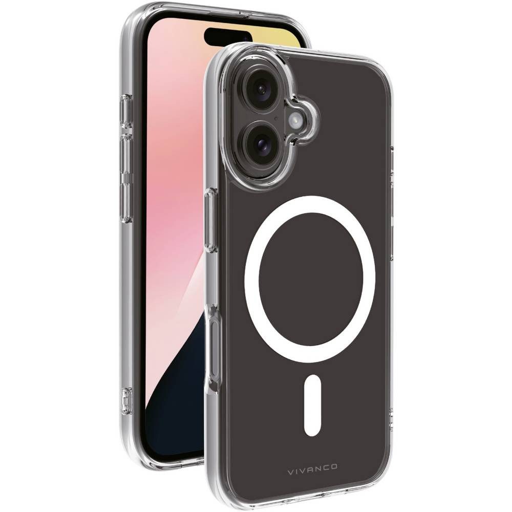 Vivanco Handyhülle Mag Steady Anti Shock Cover, Magnetic Wireless Charging 64222, Induktives Laden, Sanddicht, Spritzwasserfest, Staubdicht