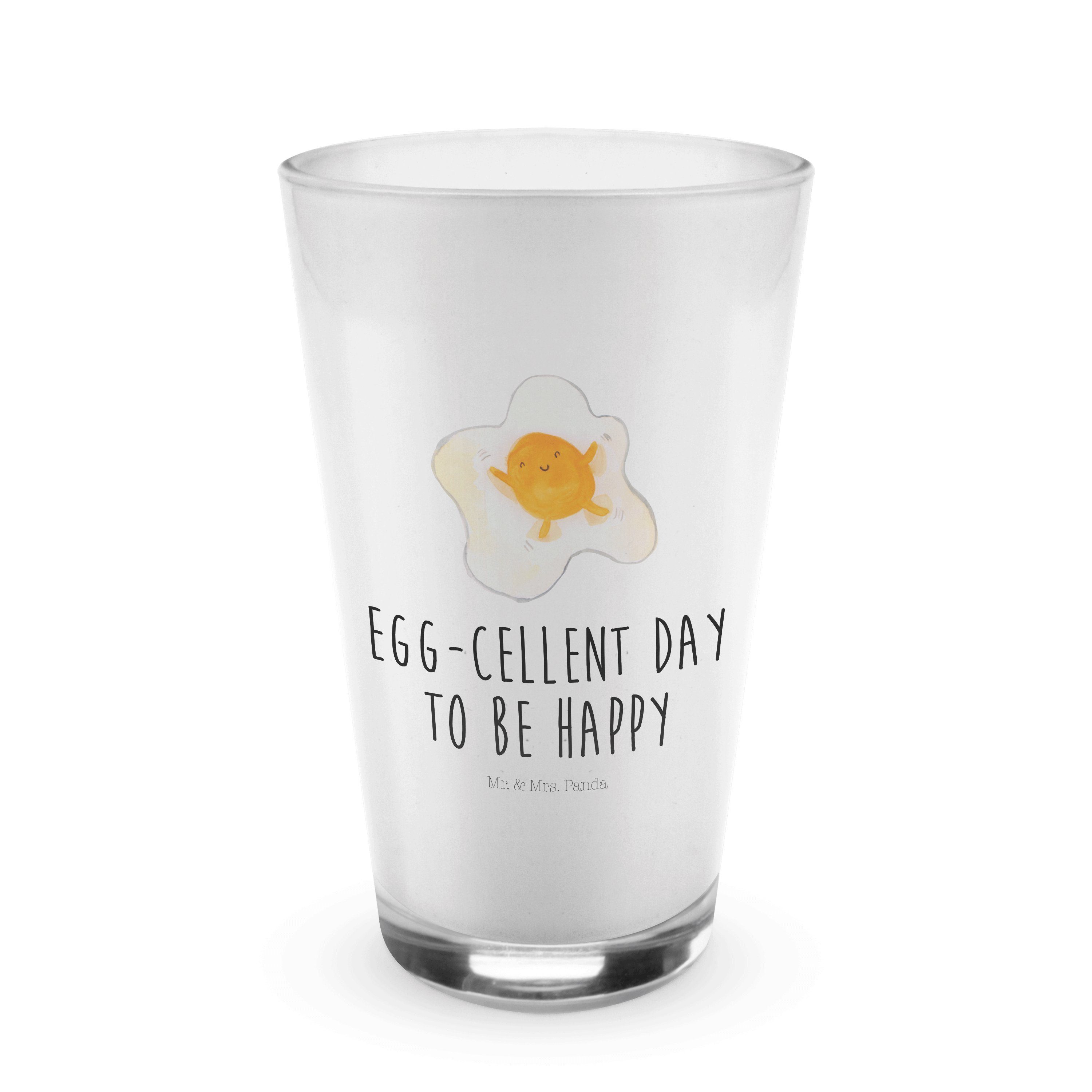 Glas Spiegelei Ei - Transparent - Geschenk, Tiere, Liebe, Cappuccino Tasse