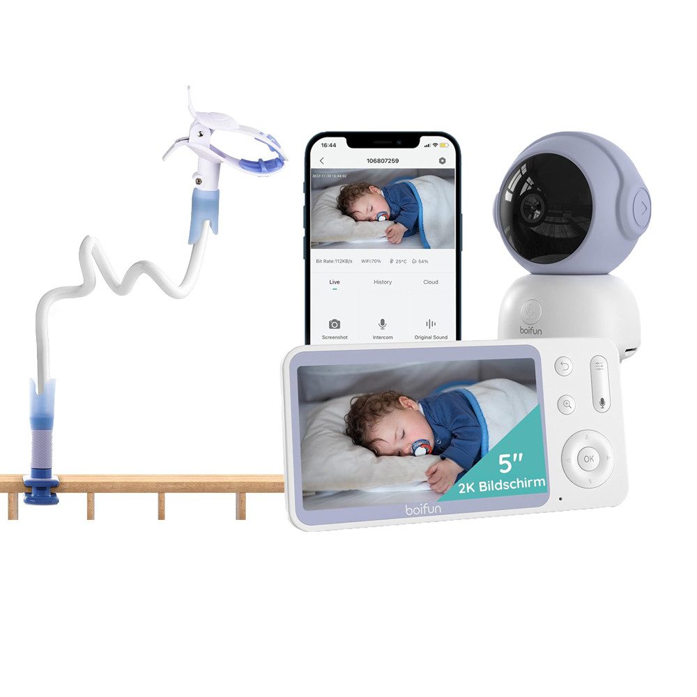 Video-Babyphone Babyphone 720P mit Kamera 5 Zoll Baby Monitor