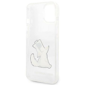 KARL LAGERFELD Handyhülle iPhone 14 Plus Hardcase Katze Choupette transparent