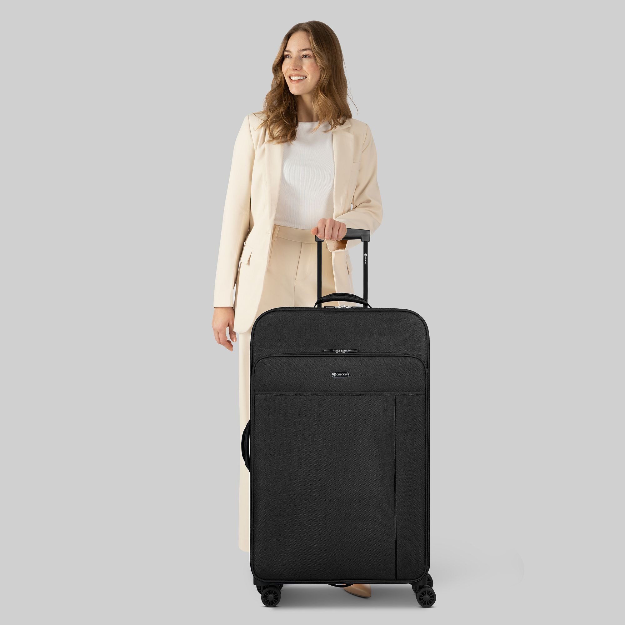 CHECK.IN® Weichgepäck-Trolley Sevilla 2.0, 4 Rollen, Polyester