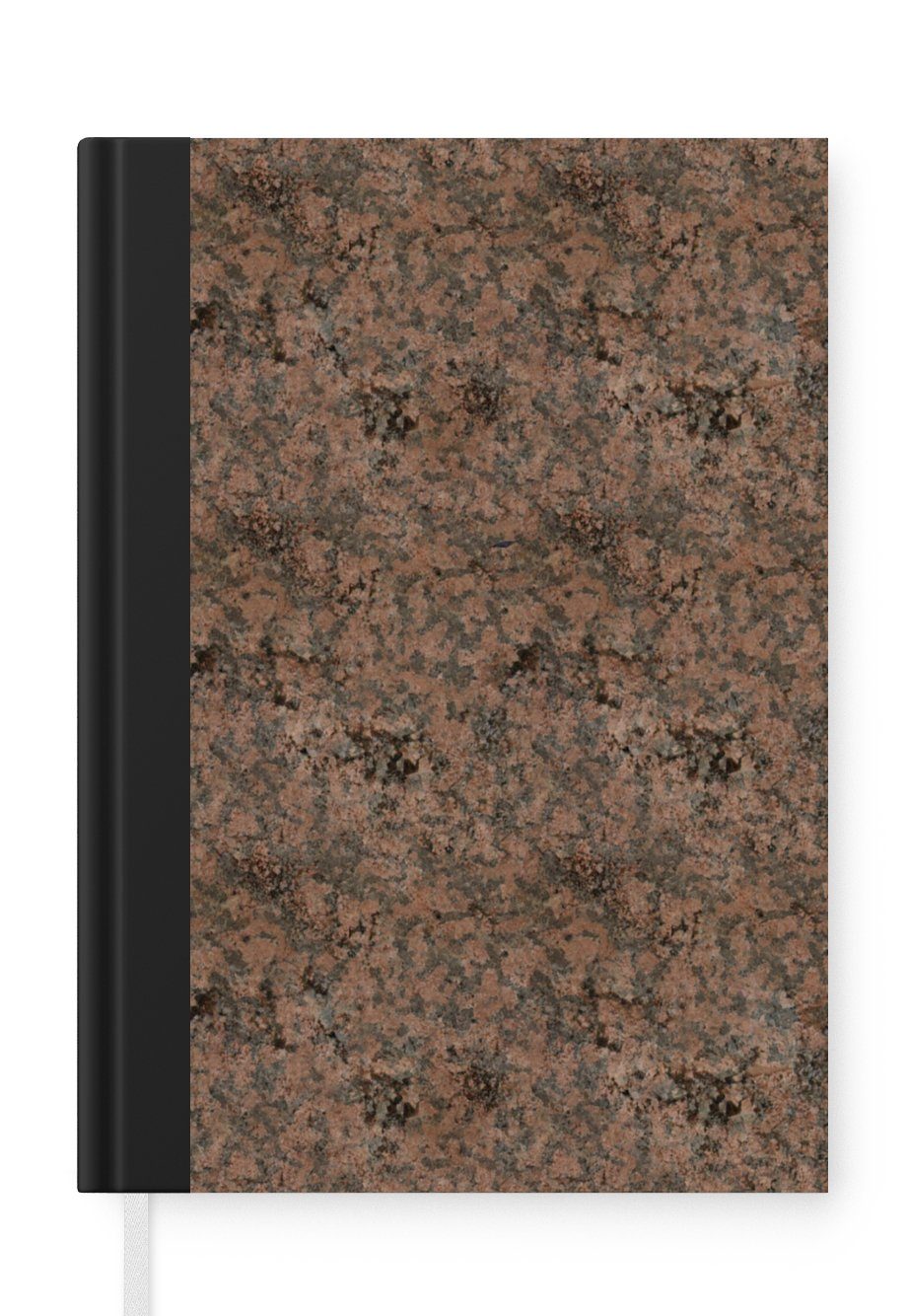 MuchoWow Notizbuch Granit - Vintage - Industriell - Muster, Journal, Merkzettel, Tagebuch, Notizheft, A5, 98 Seiten, Haushaltsbuch
