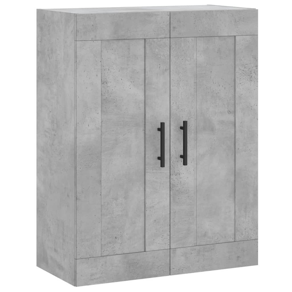 vidaXL Hängeschrank Wandschrank Betongrau 69,5x34x90 cm günstig online kaufen