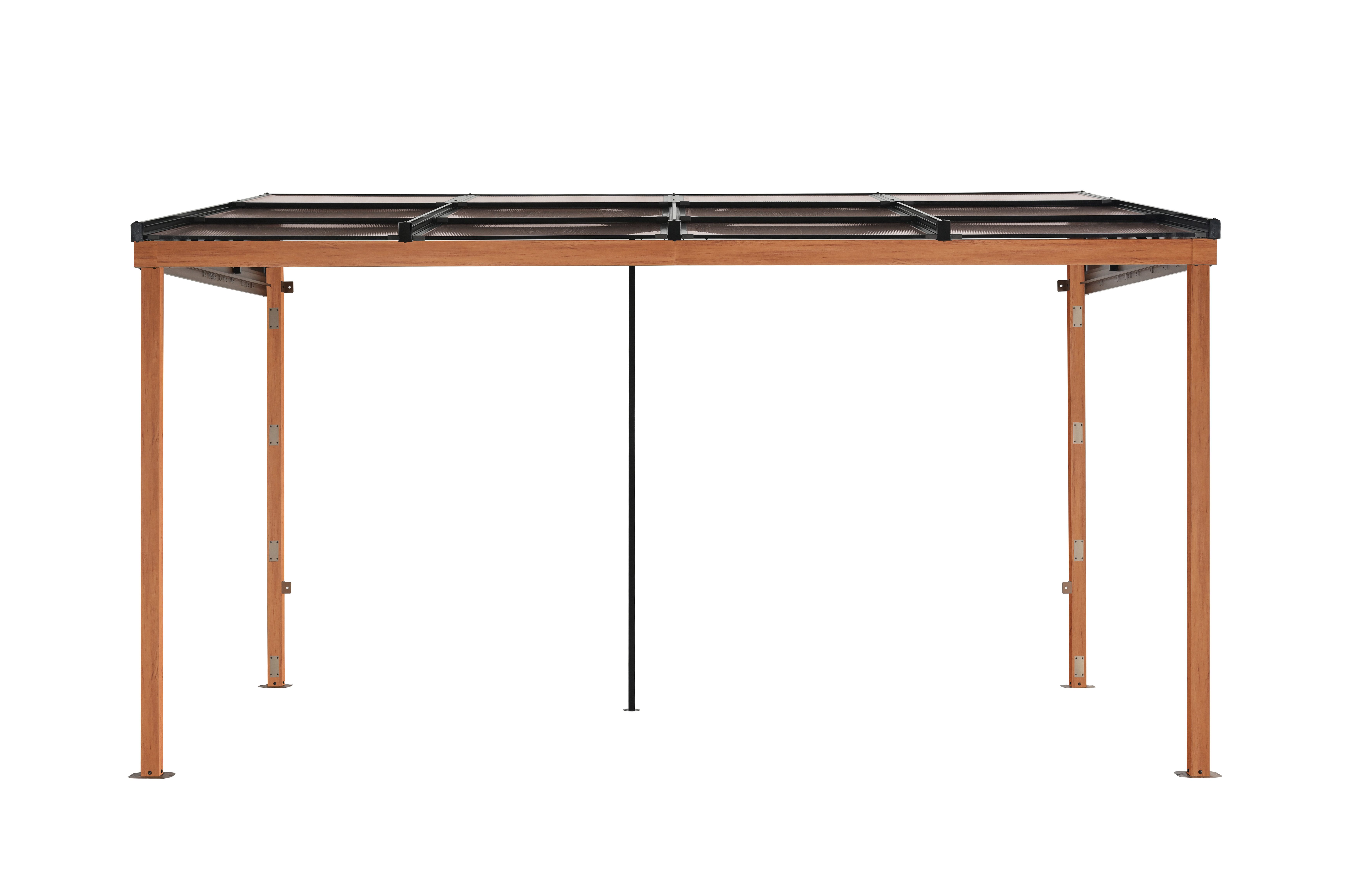 KONIFERA Anbaupavillon Bilbao, Terrassenüberdachung, verschiedene Maße, ohne Seitenteile