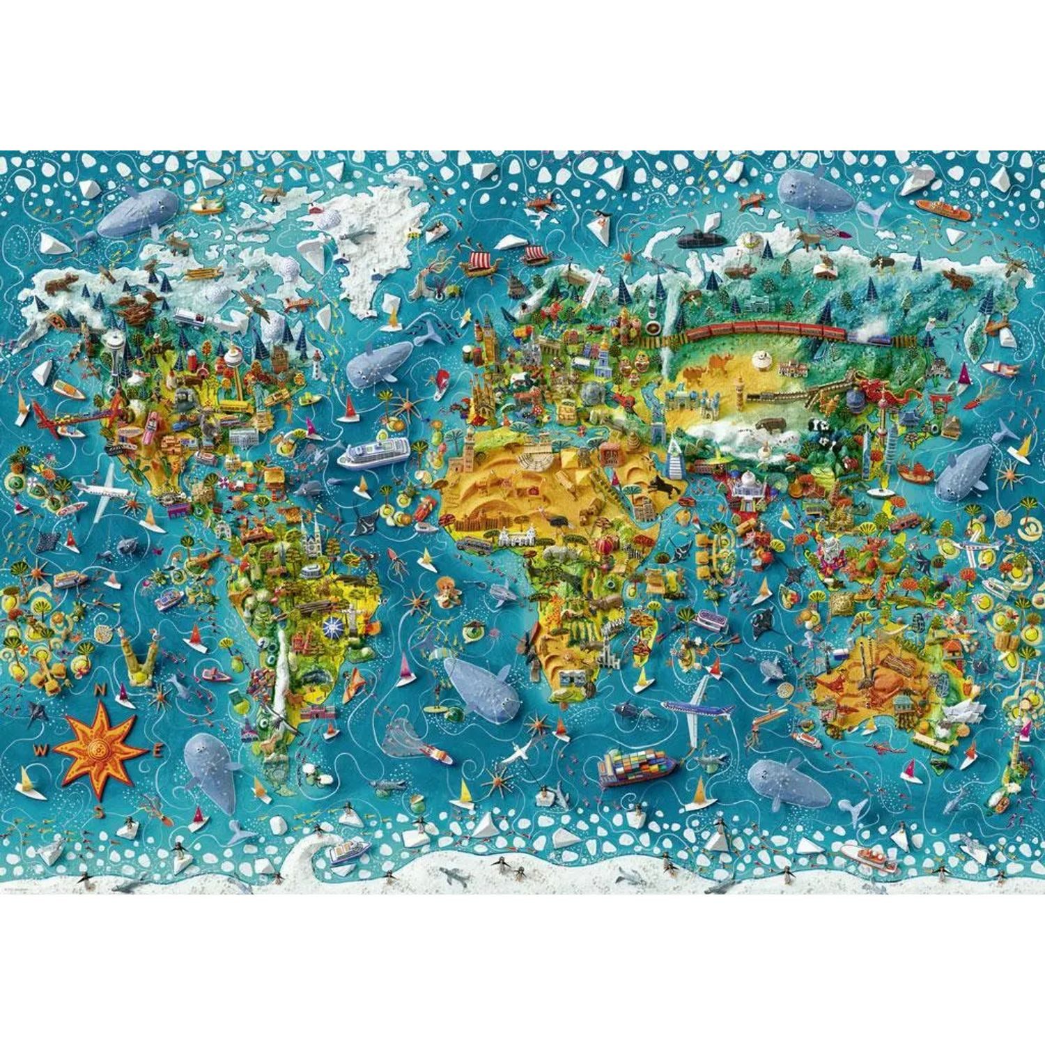 HEYE Puzzle Miniature World Puzzle 2000 Teile, 2000 Puzzleteile