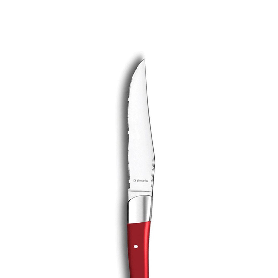 Amefa Steakmesser ROYAL STEAK (6 Stück), spülmaschinenfest, mit rot, hochglanzpoliert