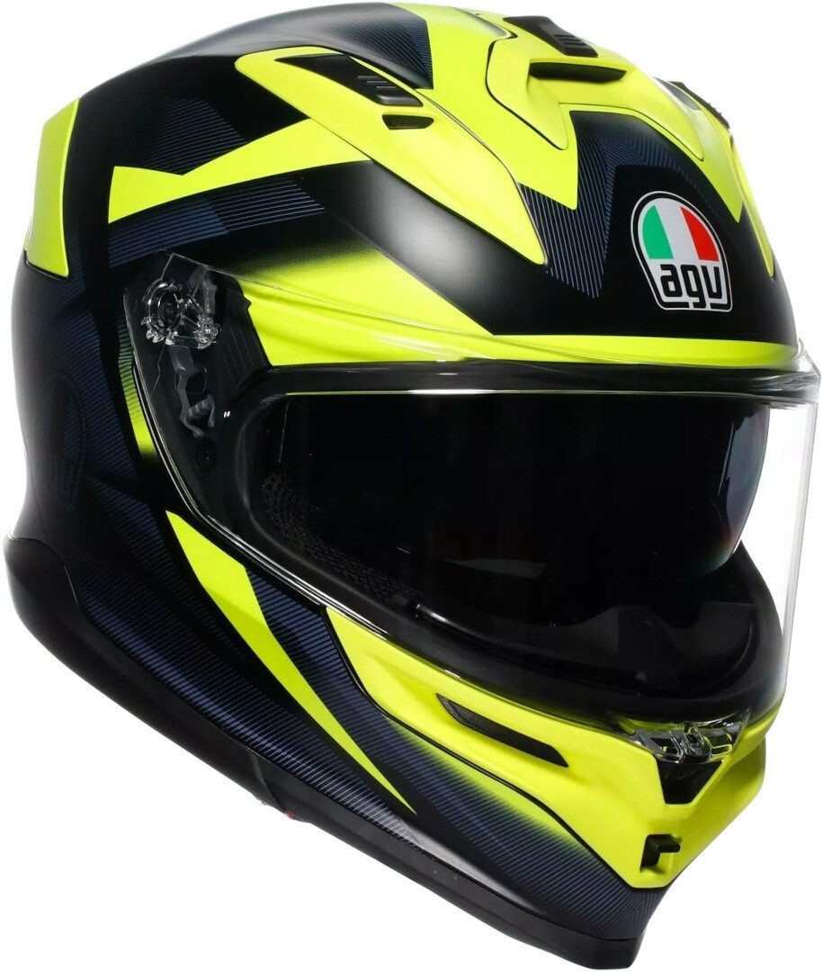 AGV Motorradhelm K7 Glimpse Helmet, vorbereitet für Kommunikationssystem,integriertes Sonnenvisier