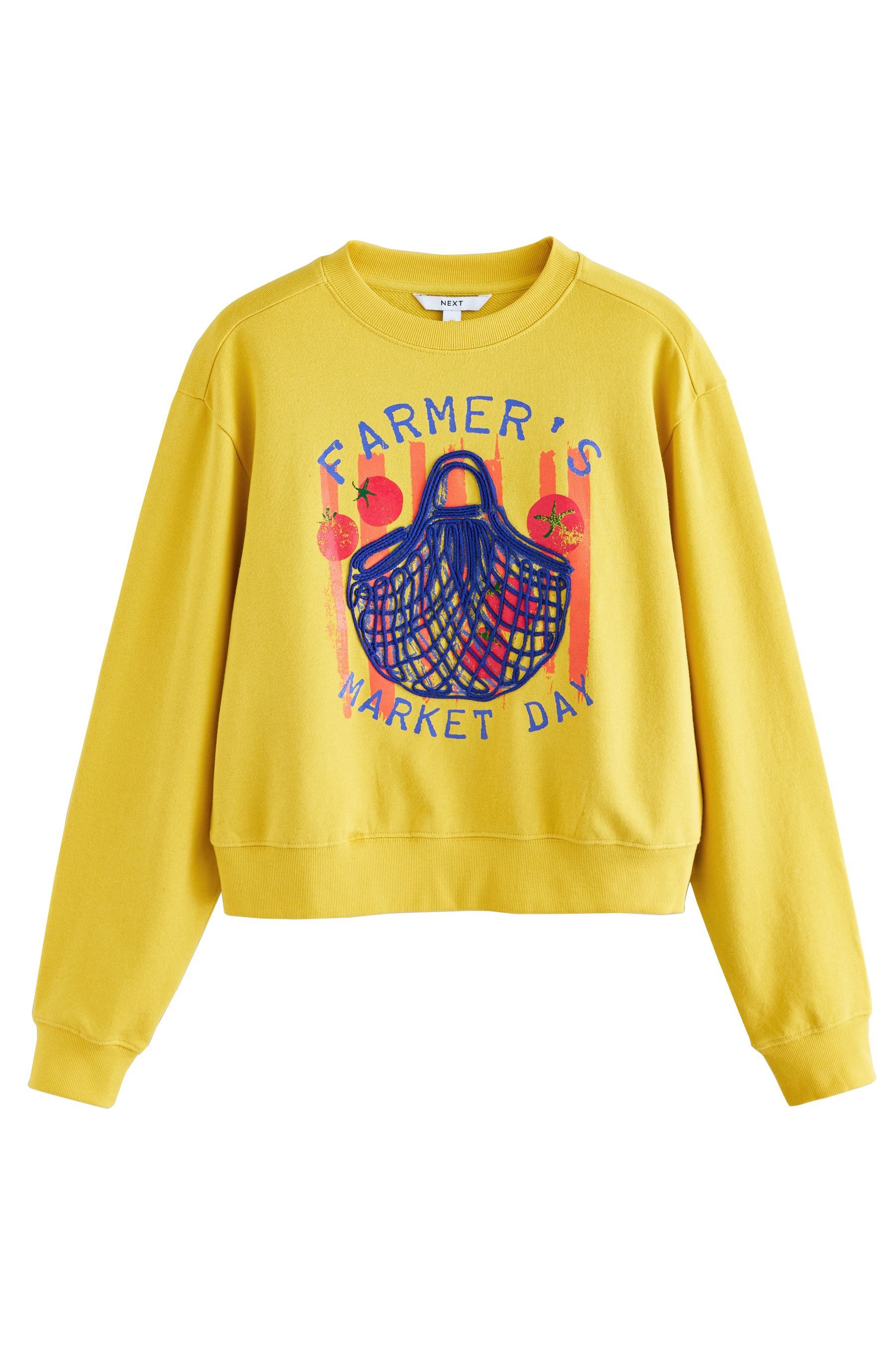 Next Sweater Sweatshirt mit Rundhalsausschnitt, Bauernmarkt (1-tlg) günstig online kaufen