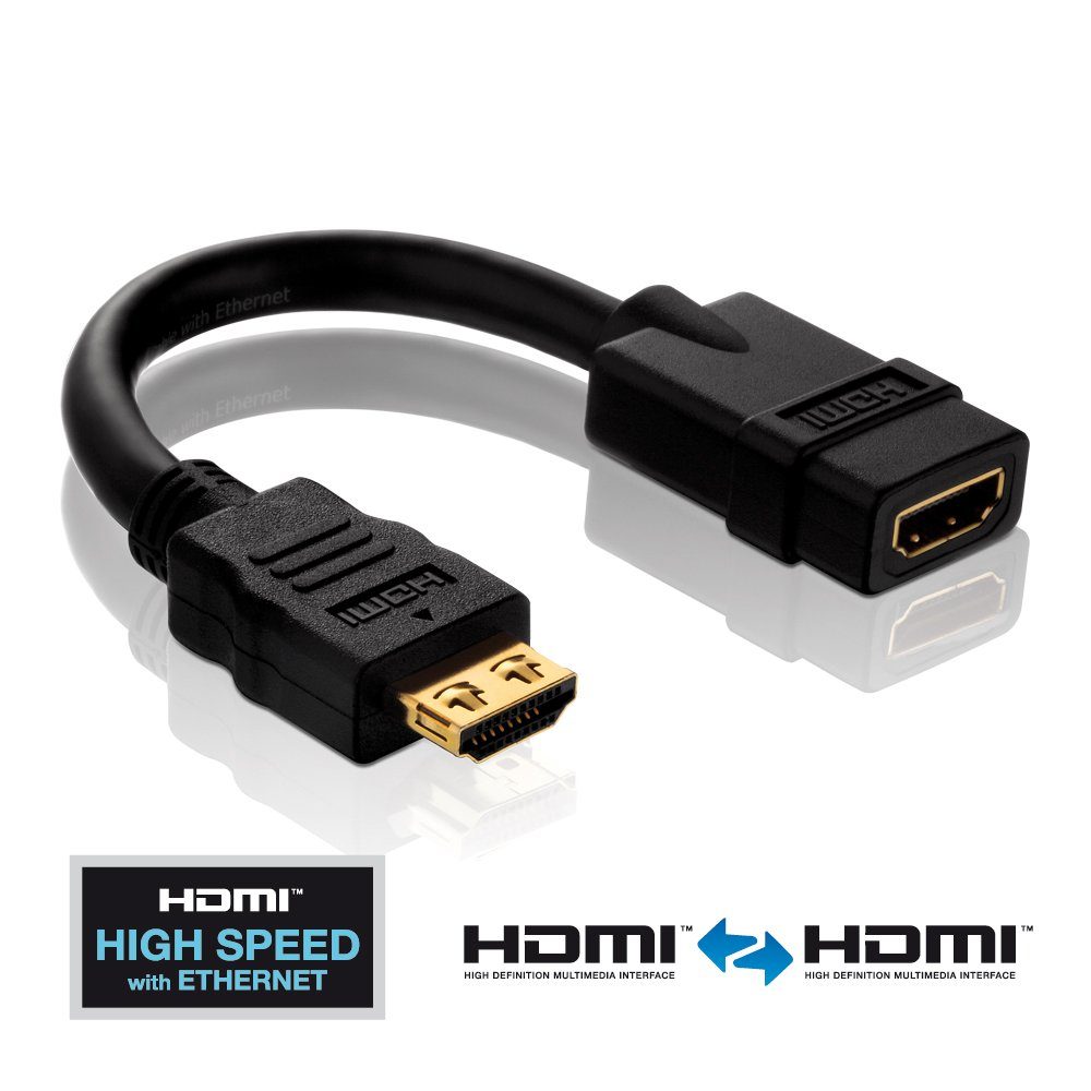 PureLink PureLink® - HDMI/HDMI Adapter - PureInstall 0,10m Video-Adapter