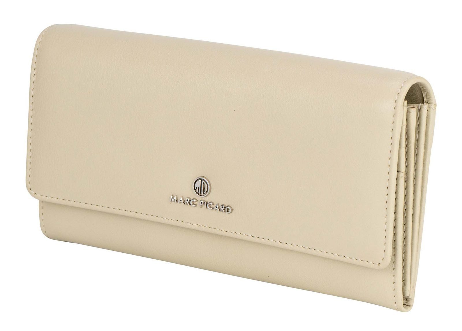 Marc Picard Geldbörse Wallet with Flap, aus echtem Rindsleder mit RFID-Blocker Schutz