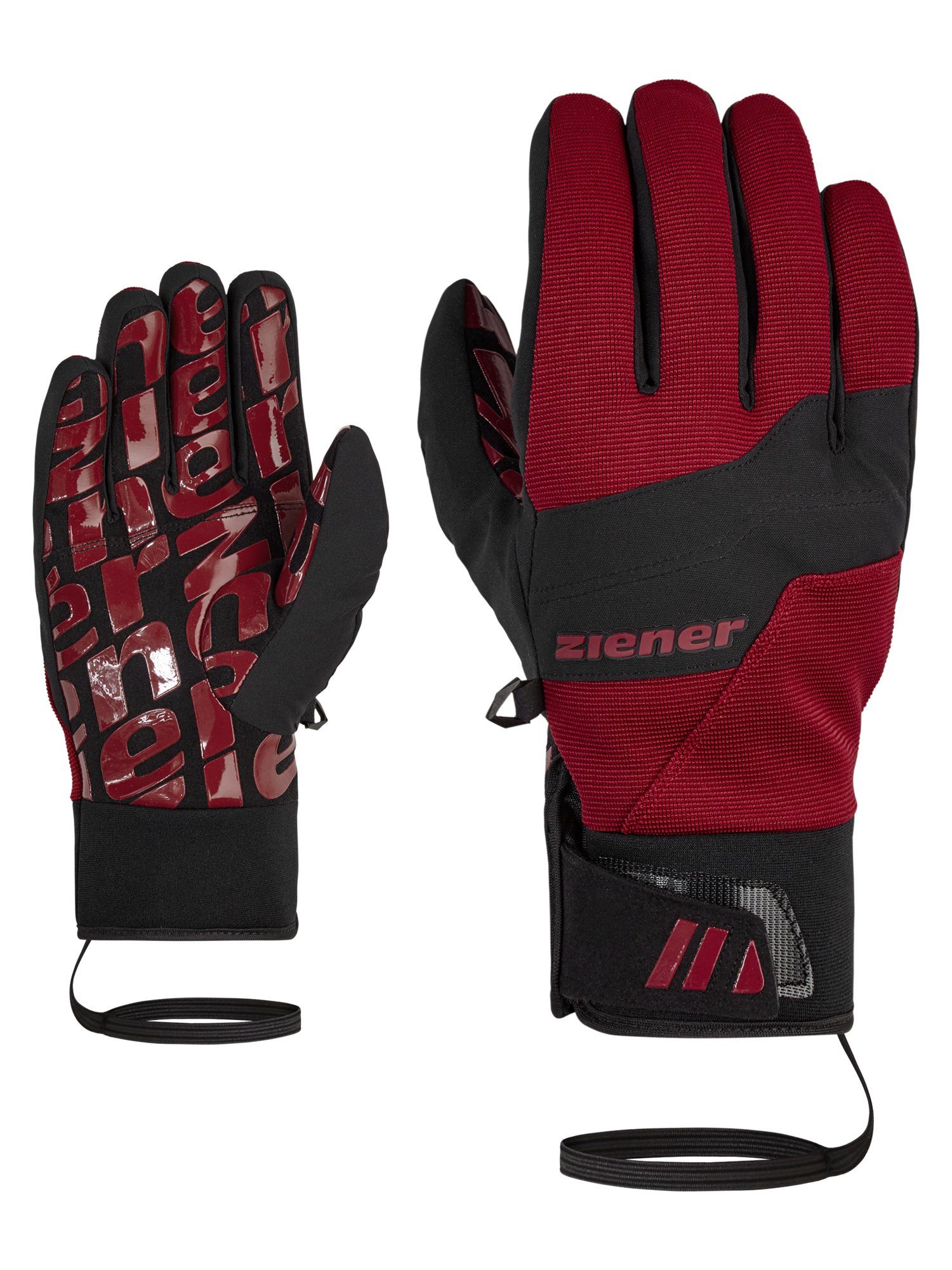 Ziener Skihandschuhe GRAY AS(R) rot | Handschuhe