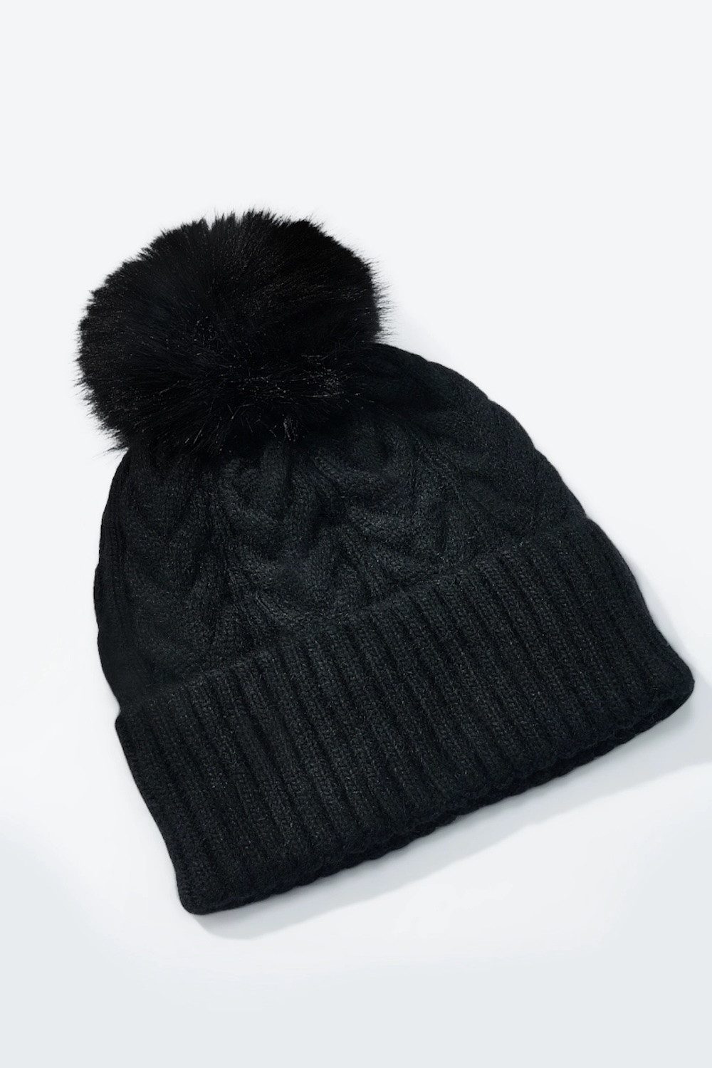 LK Trend & Style Bommelmütze Gestrickte Wollmütze sportlich, warmes Accessoires