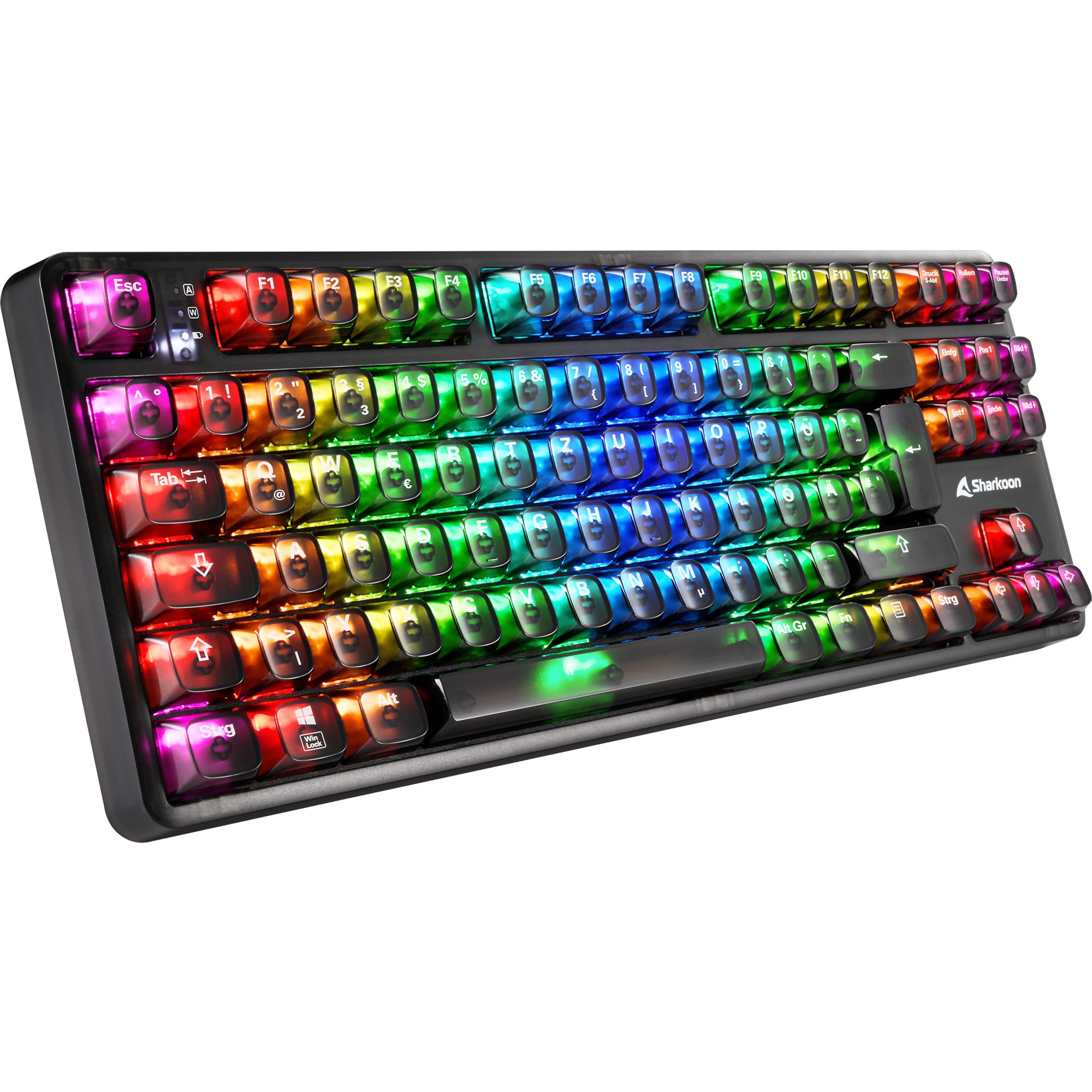 Sharkoon Sharkoon Crystal Shark, Gaming-Tastatur Tastatur