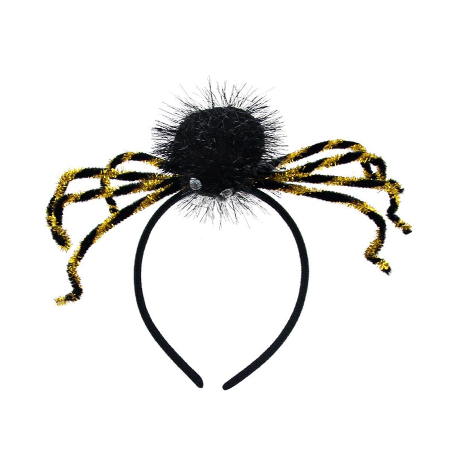 Spinne-Kopfbedeckungen, Haarschmuck Rollenspiel Haargummi (Spinnenbeine) MAGICSHE golden