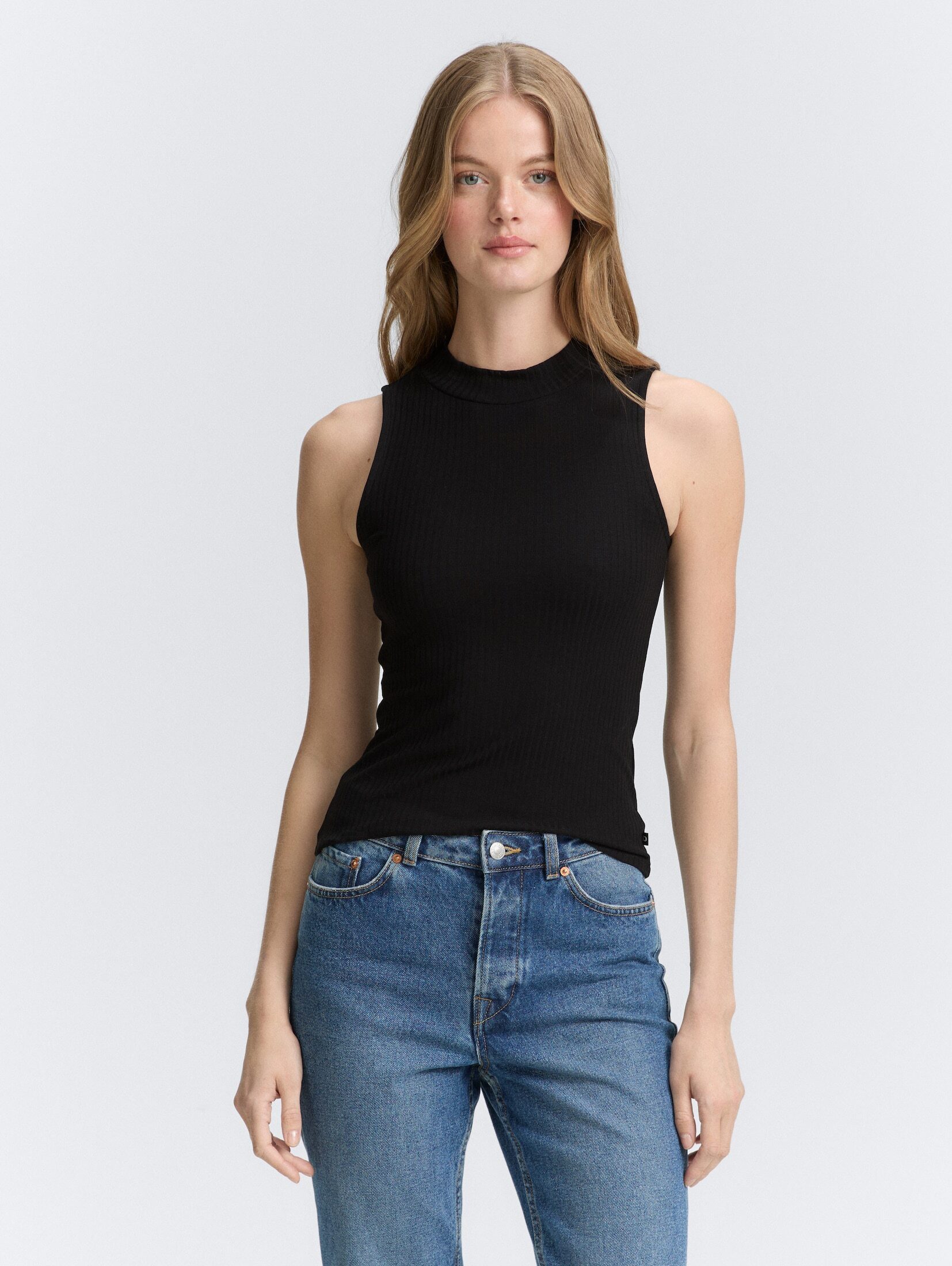 TOM TAILOR Denim Trägertop Ripp Top günstig online kaufen